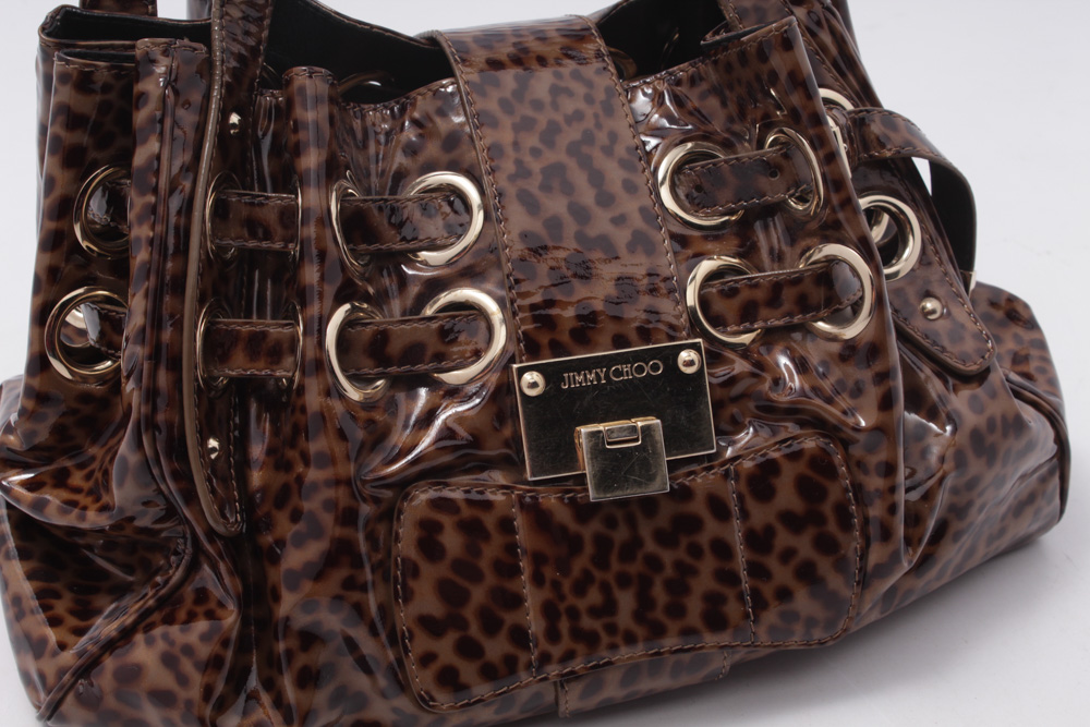 Jimmy Choo "Ramona" Patent Leather Handbag