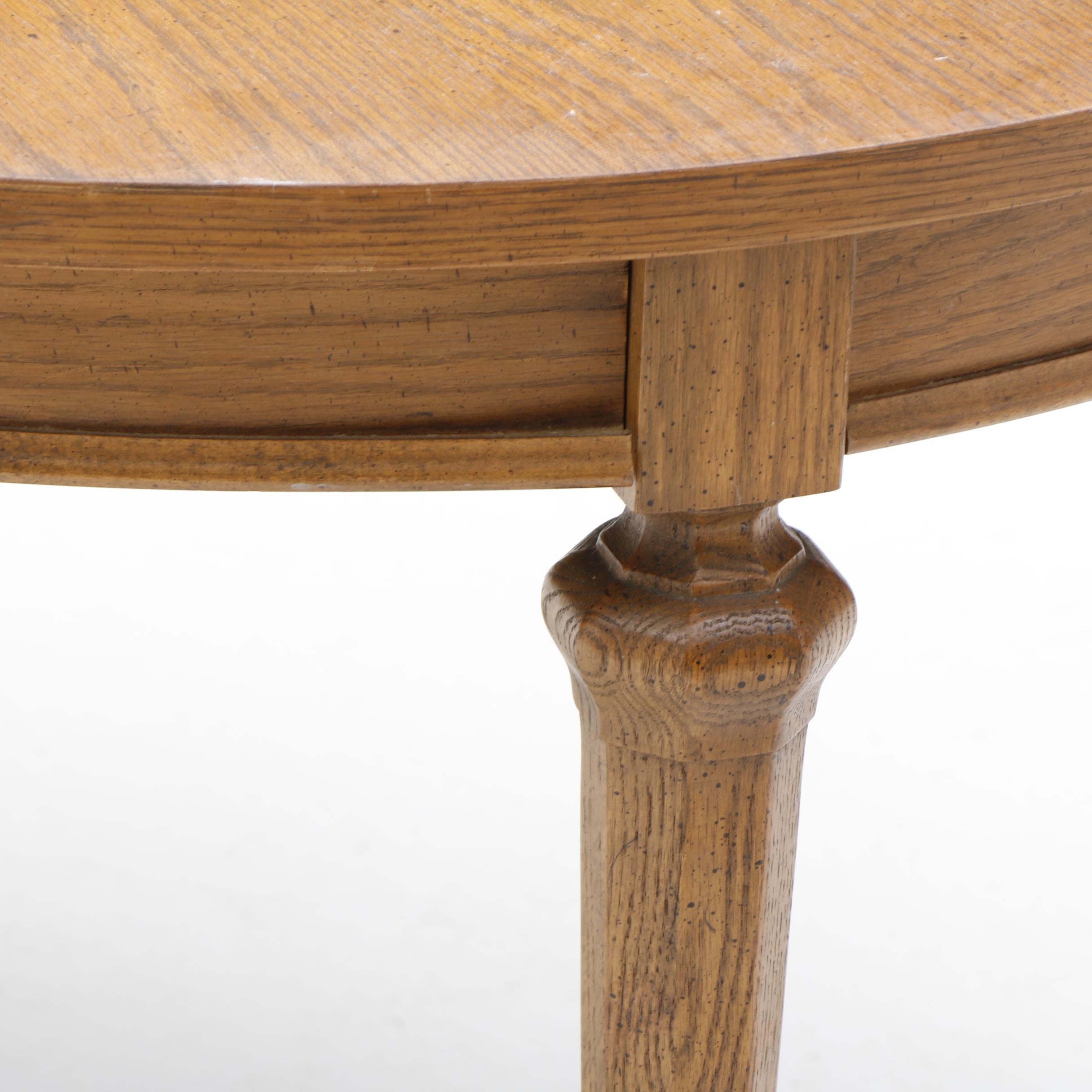 Mediterranean Style Oak Dining Table