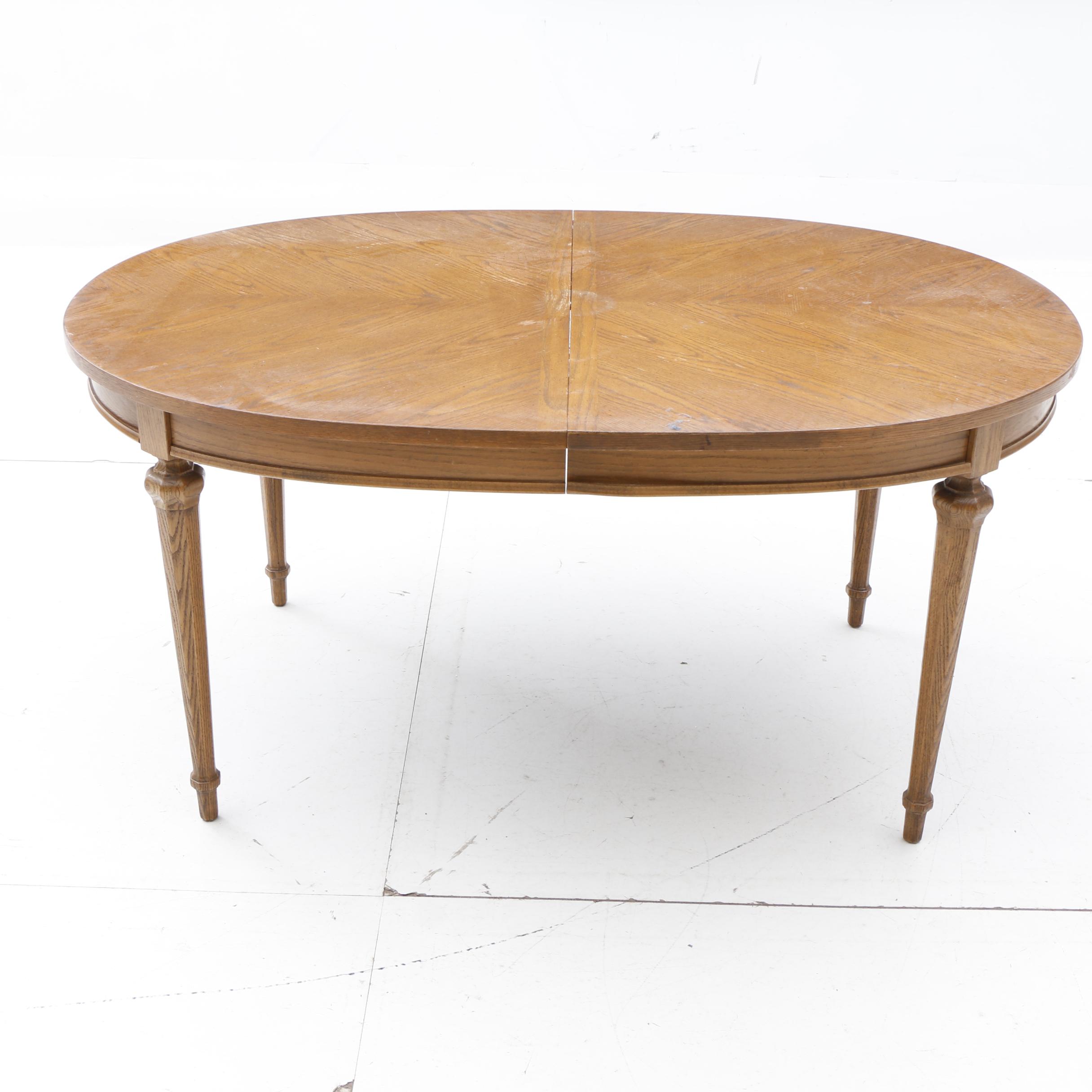 Mediterranean Style Oak Dining Table