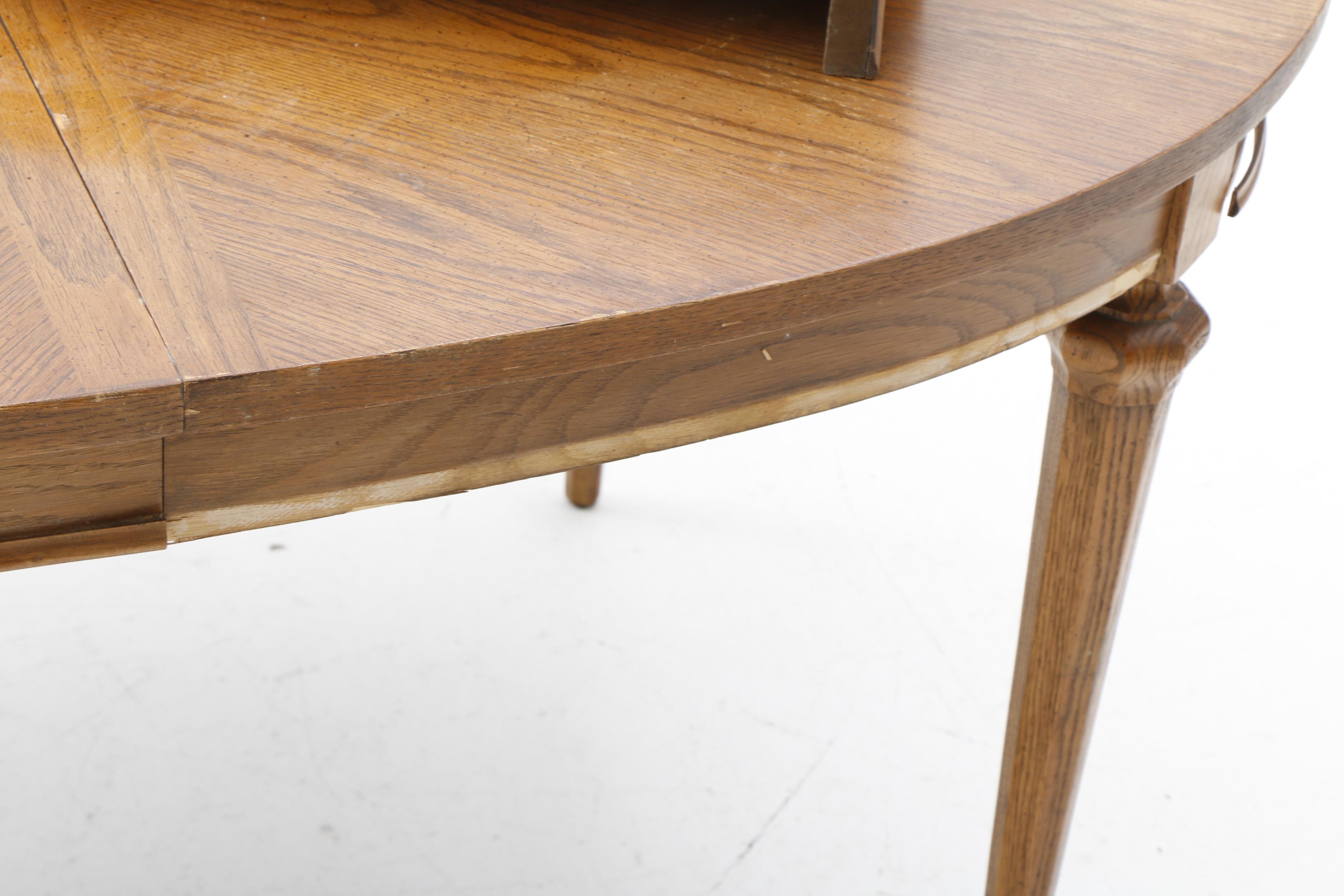 Mediterranean Style Oak Dining Table