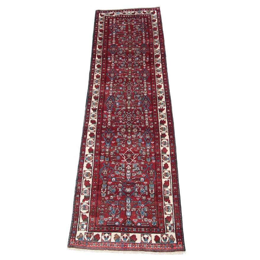 Hand-Knotted Persian Malayer Carpet Runner