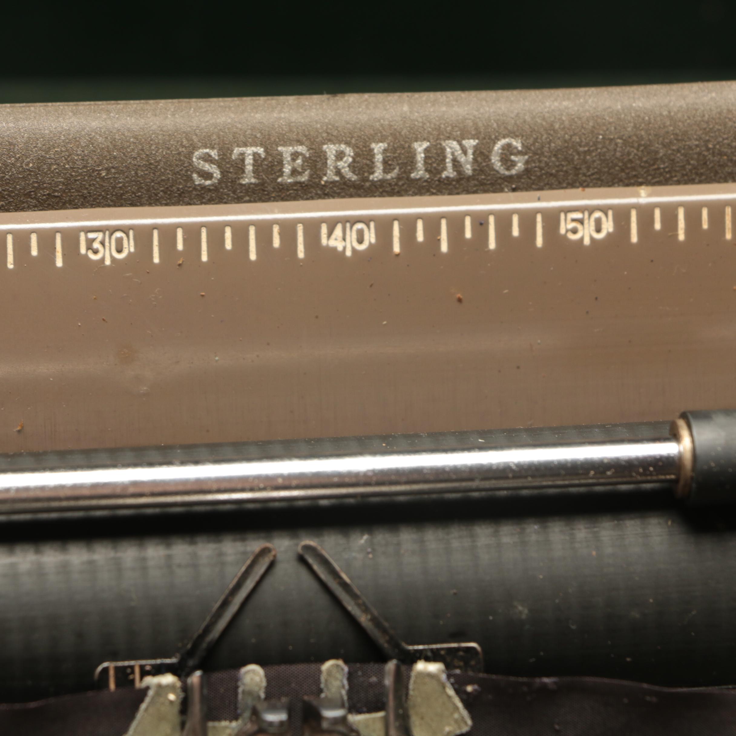 Smith-Corona Sterling Typewriter in Carrying Case