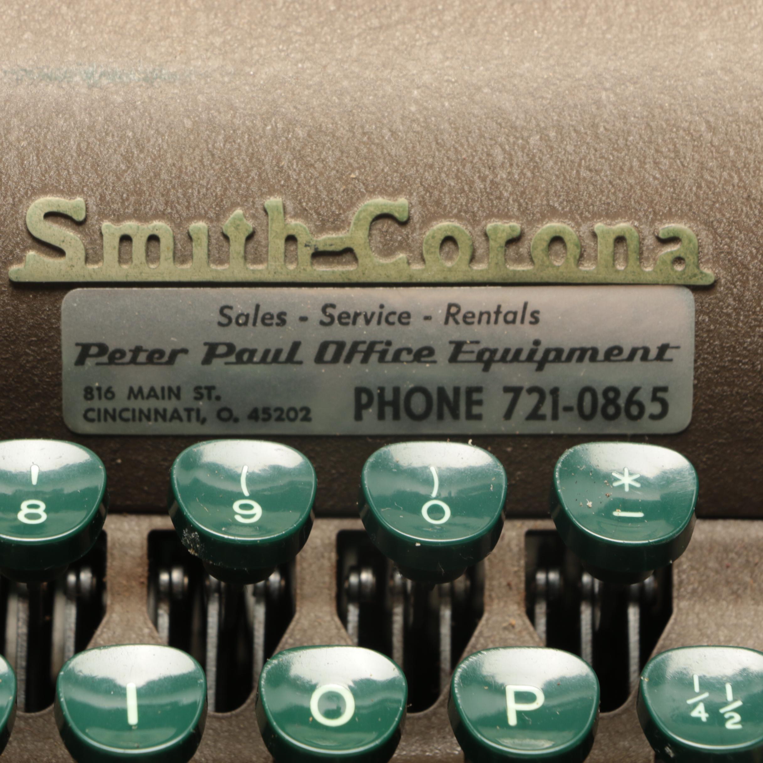 Smith-Corona Sterling Typewriter in Carrying Case