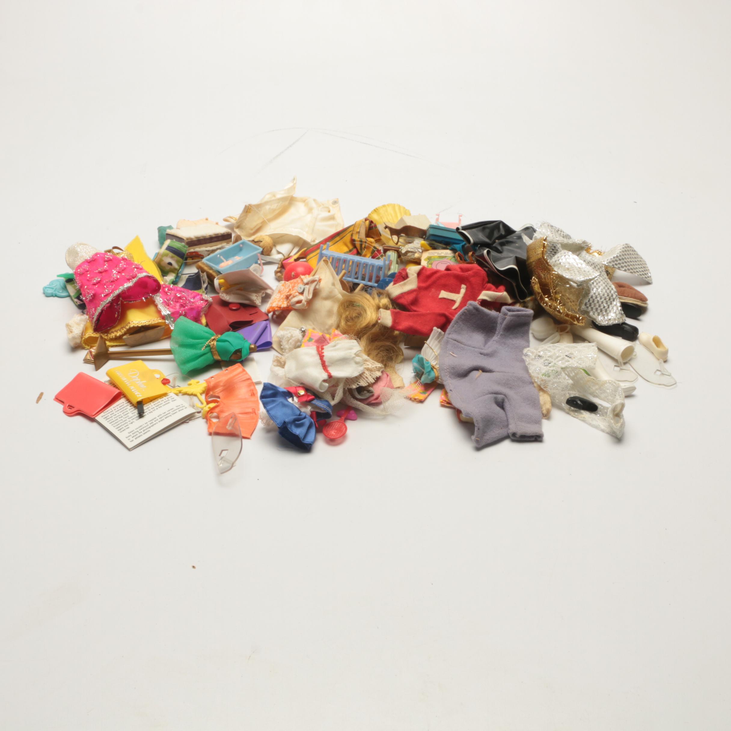 Mattel Barbie and Dawn Dolls with Carrying Cases and Accessories