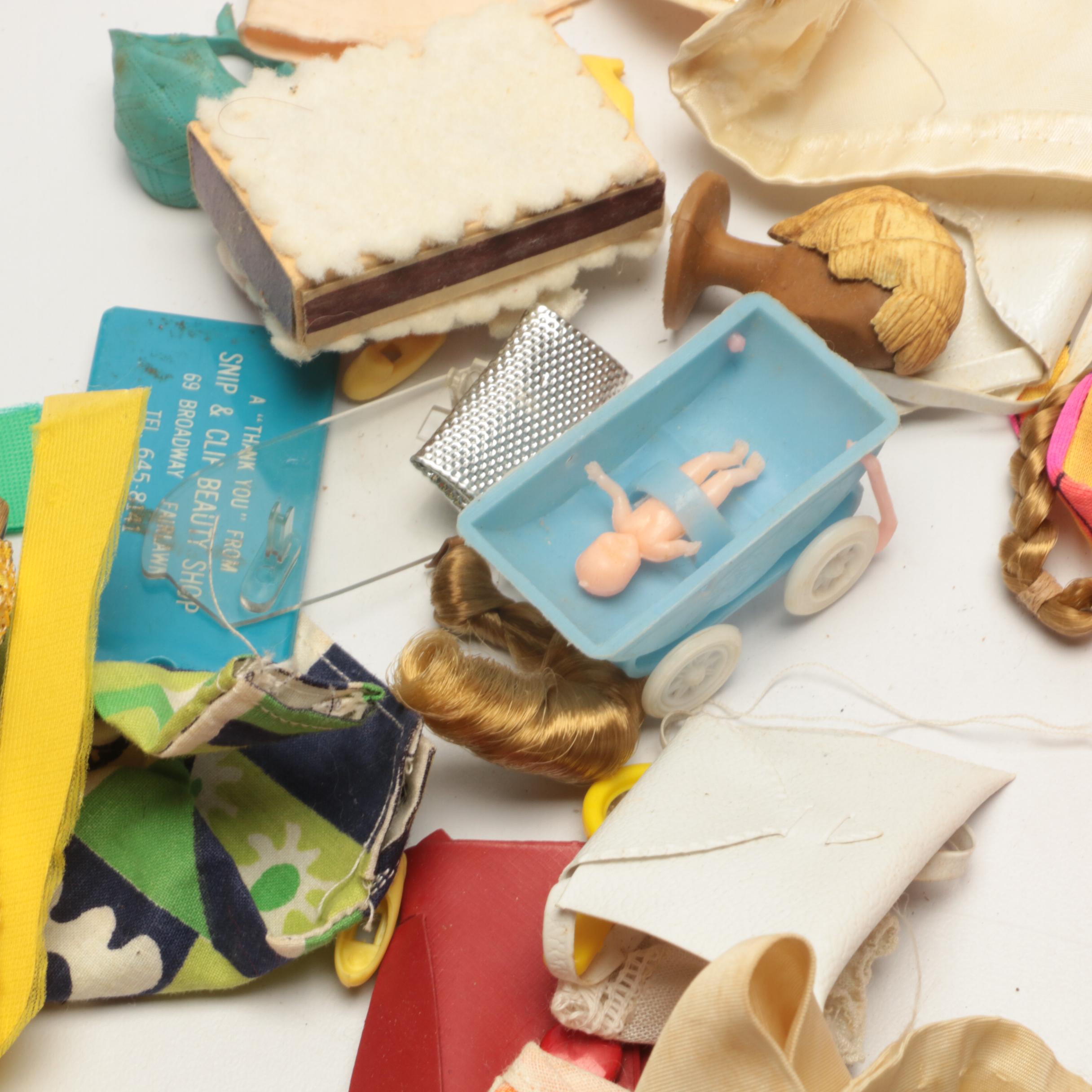 Mattel Barbie and Dawn Dolls with Carrying Cases and Accessories