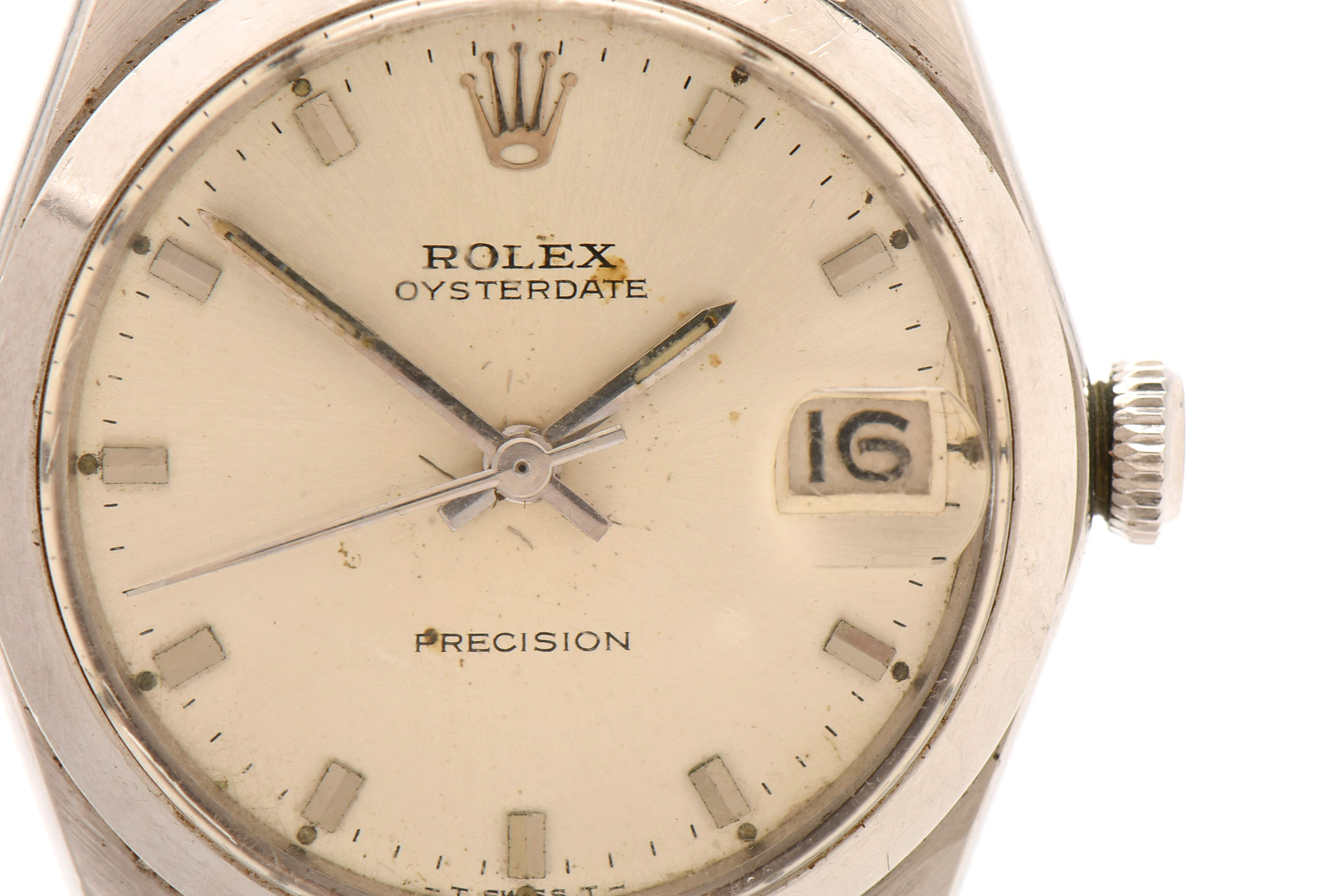 1966 Rolex Oyster Date 6466 Stainless Steel Watch