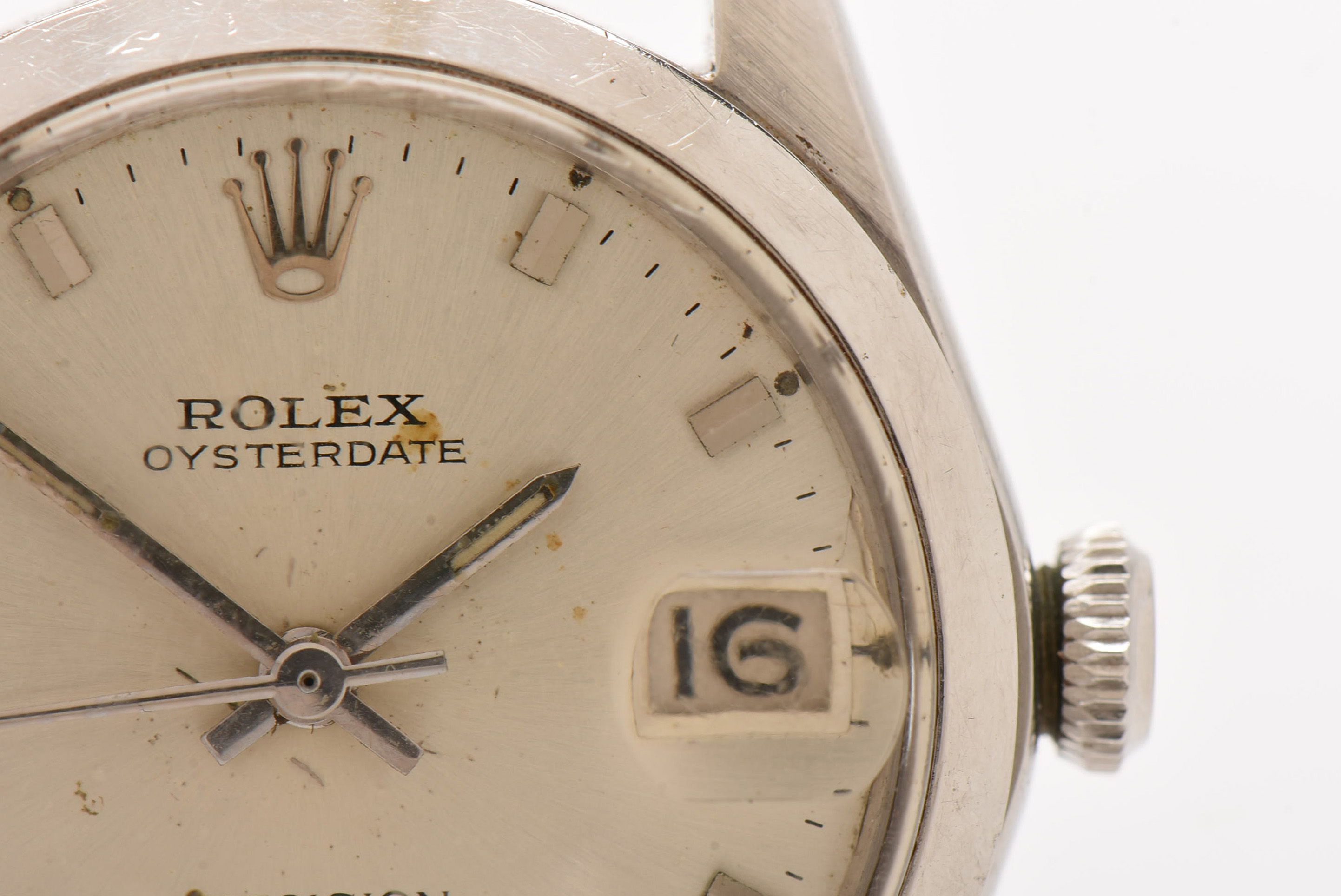 1966 Rolex Oyster Date 6466 Stainless Steel Watch