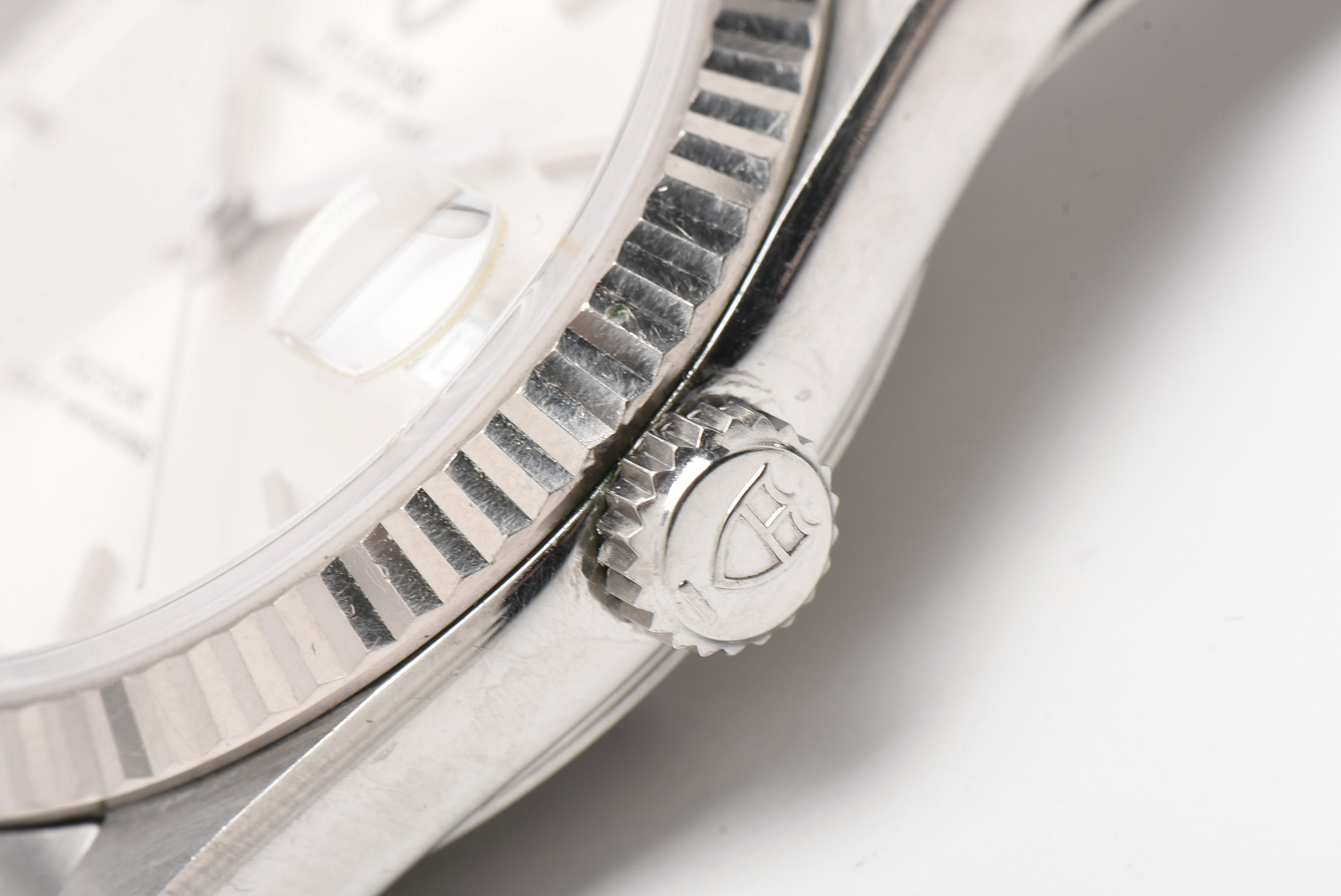 Tudor Prince Date+Day Model 76214 18K White Gold and Stainless Steel Watch