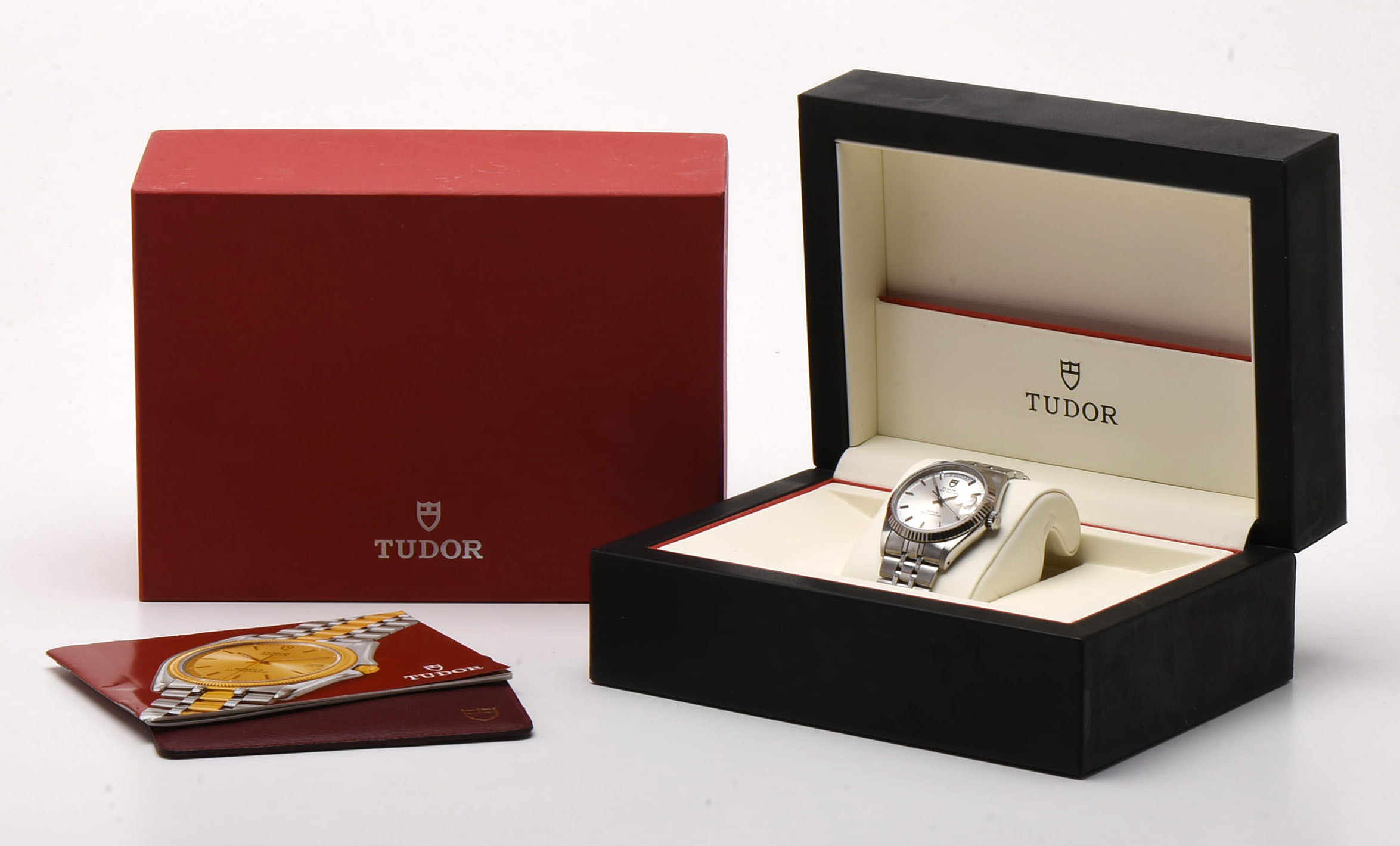 Tudor Prince Date+Day Model 76214 18K White Gold and Stainless Steel Watch
