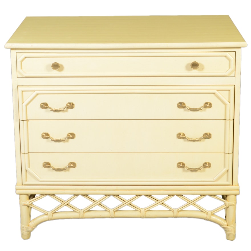 Pale Yellow Small Chest of Drawers by Fick's Reed