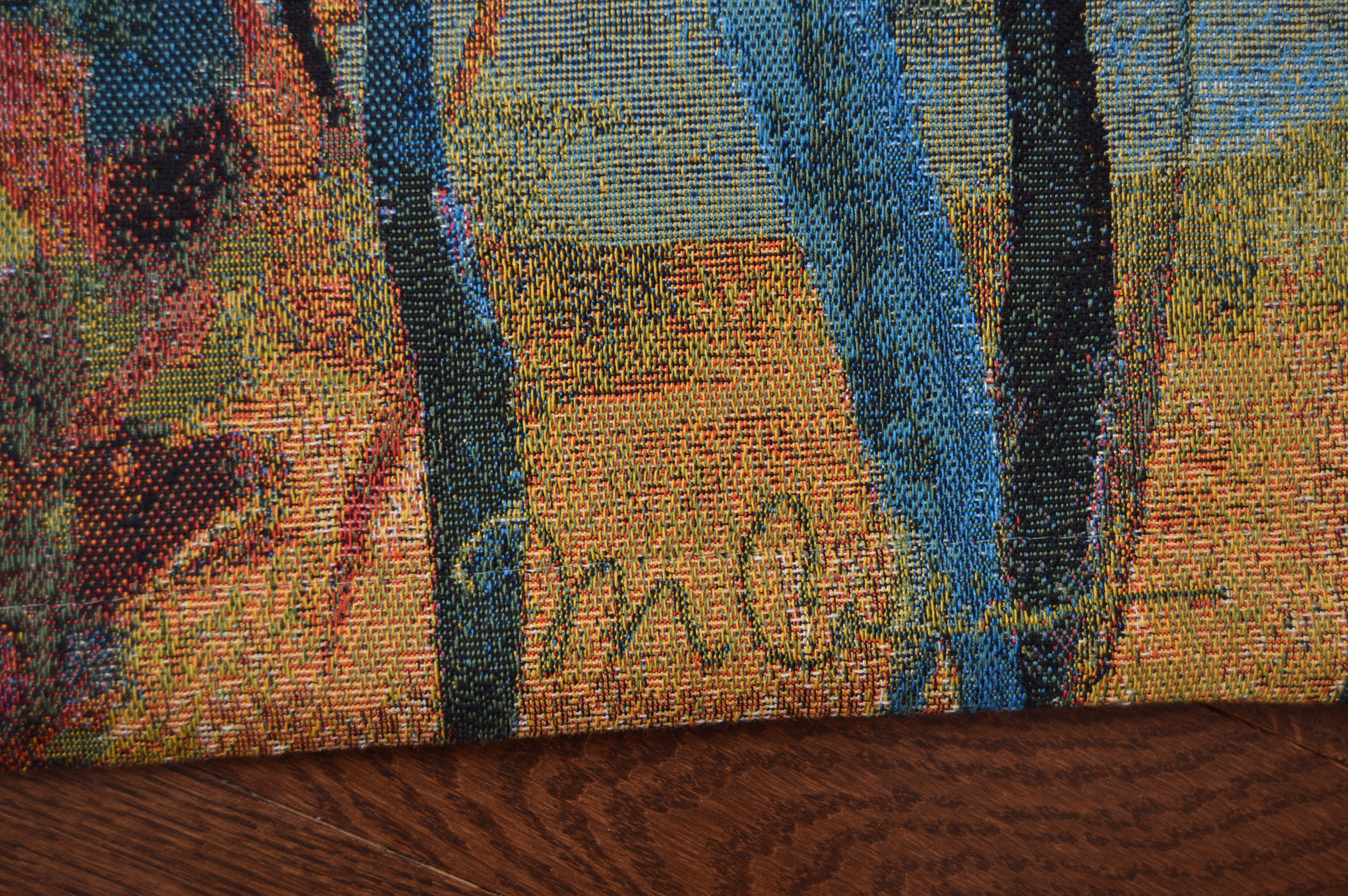 Signed Martha's Choice Woven Wall Tapestry