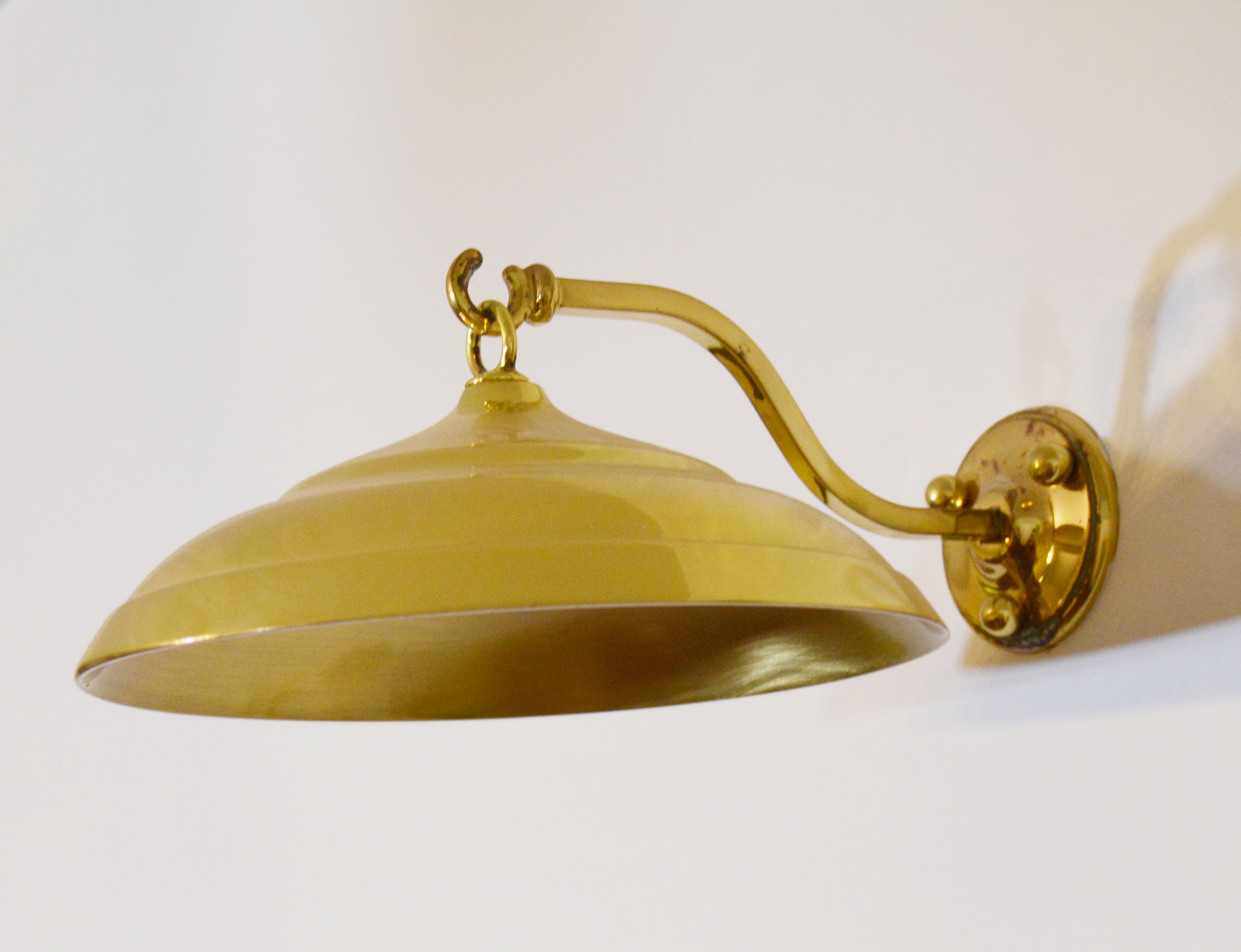 Brass Candle Sconces with Smoke Bells