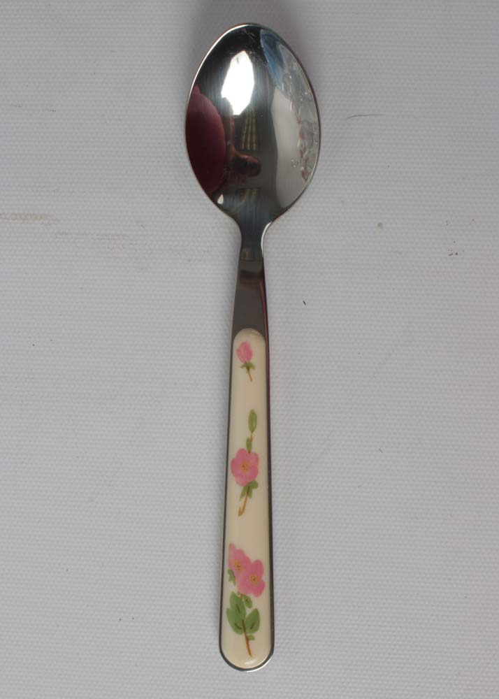 Franciscan "Desert Rose" Flatware, Goblets, and Cake Stand With a Pastry Server