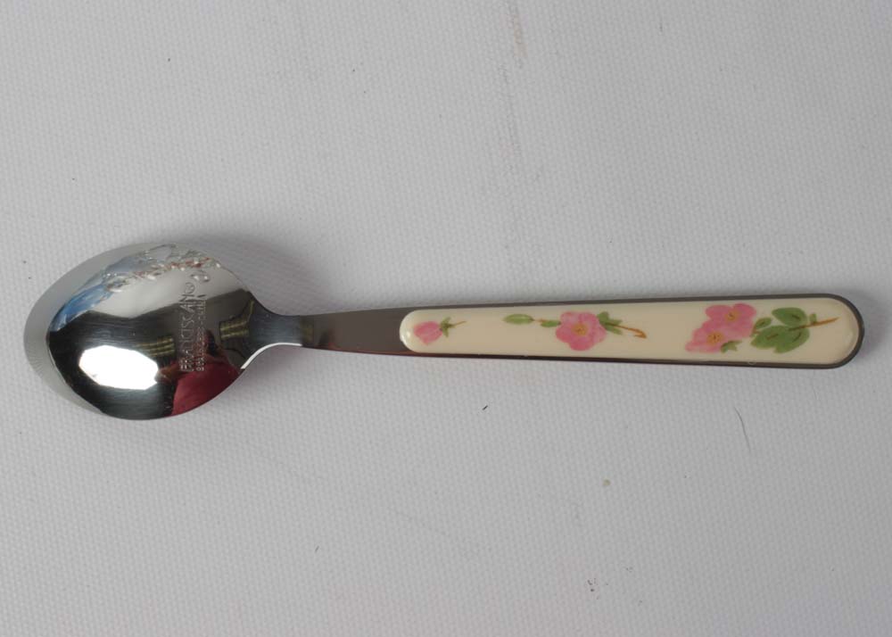 Franciscan "Desert Rose" Flatware, Goblets, and Cake Stand With a Pastry Server