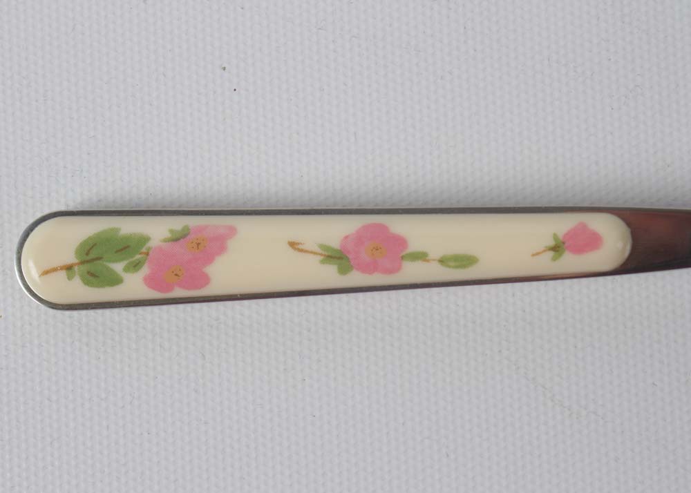 Franciscan "Desert Rose" Flatware, Goblets, and Cake Stand With a Pastry Server