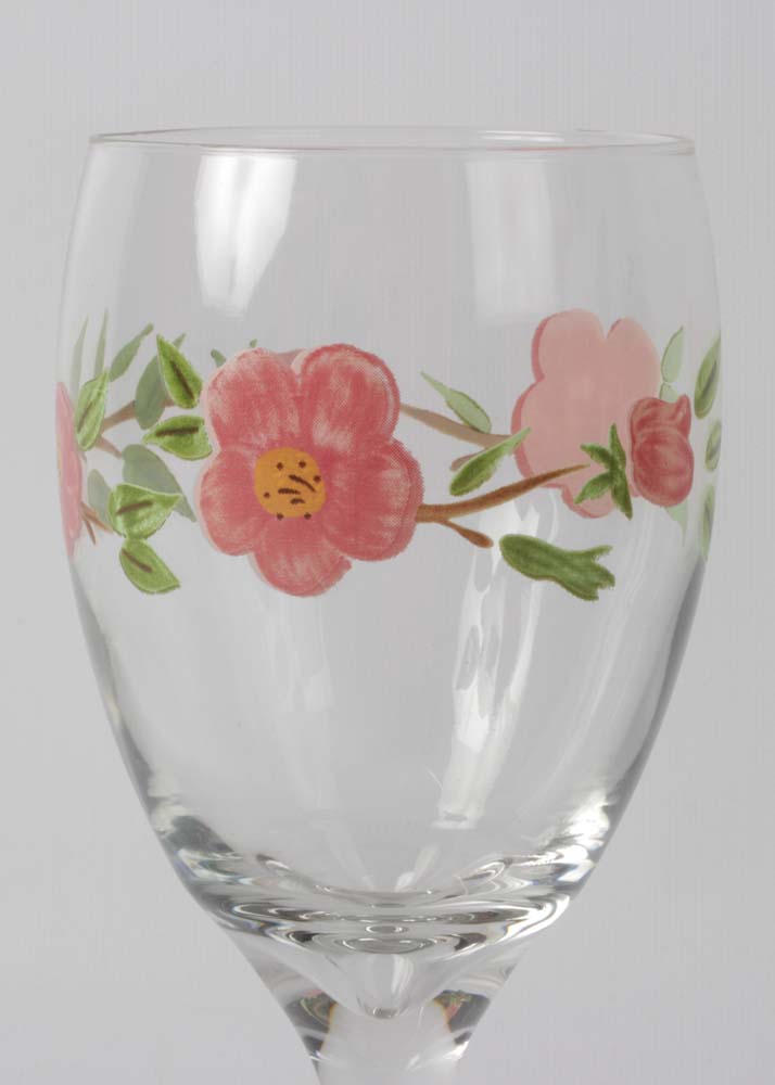 Franciscan "Desert Rose" Flatware, Goblets, and Cake Stand With a Pastry Server