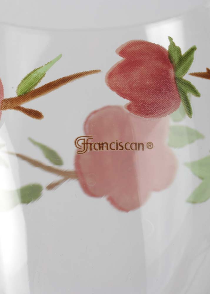 Franciscan "Desert Rose" Flatware, Goblets, and Cake Stand With a Pastry Server