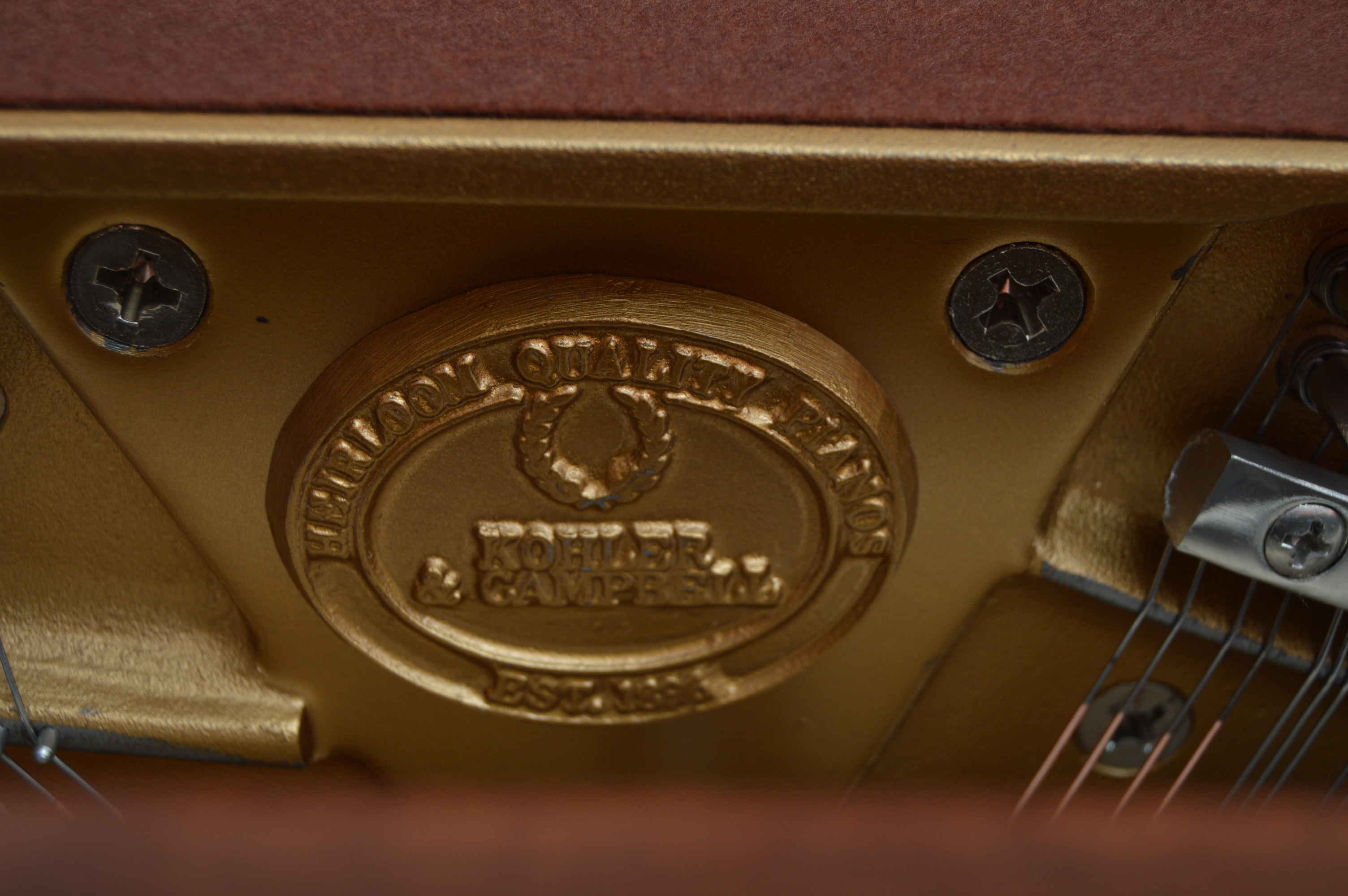 Kohler & Campbell Console Piano and Bench