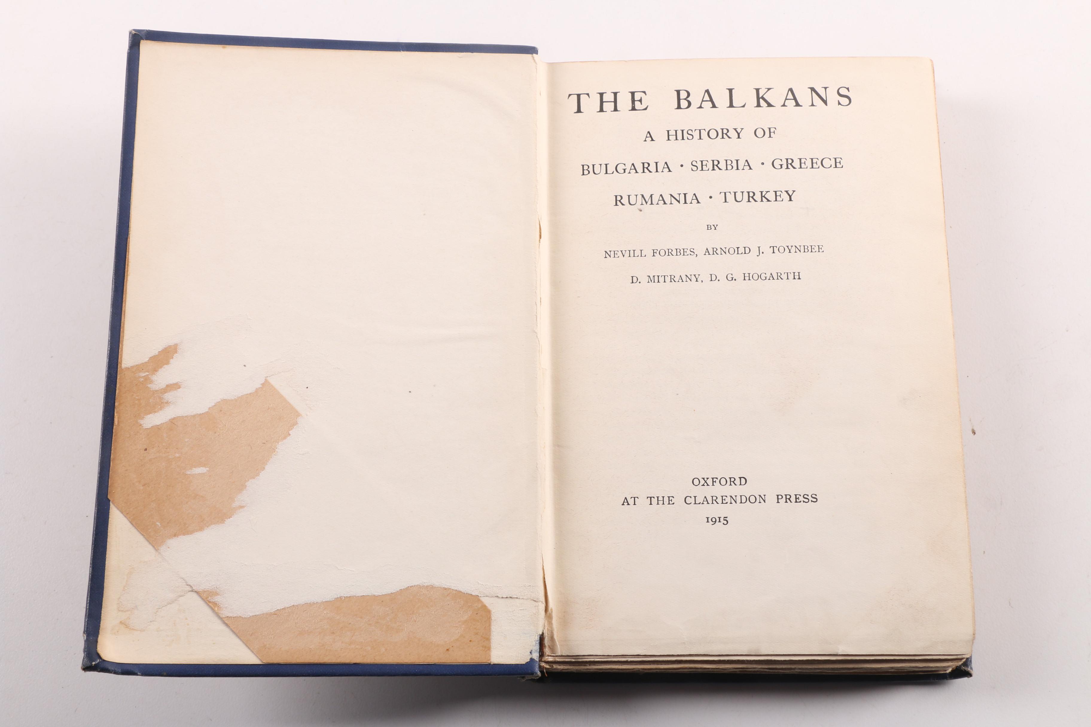 1915 "The Balkans" and Other Vintage and Antique Books