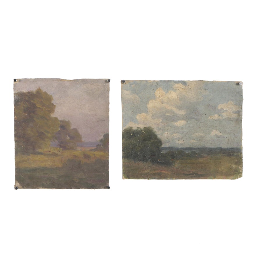 Charles Franklin Chamberlain Landscape Oil Paintings