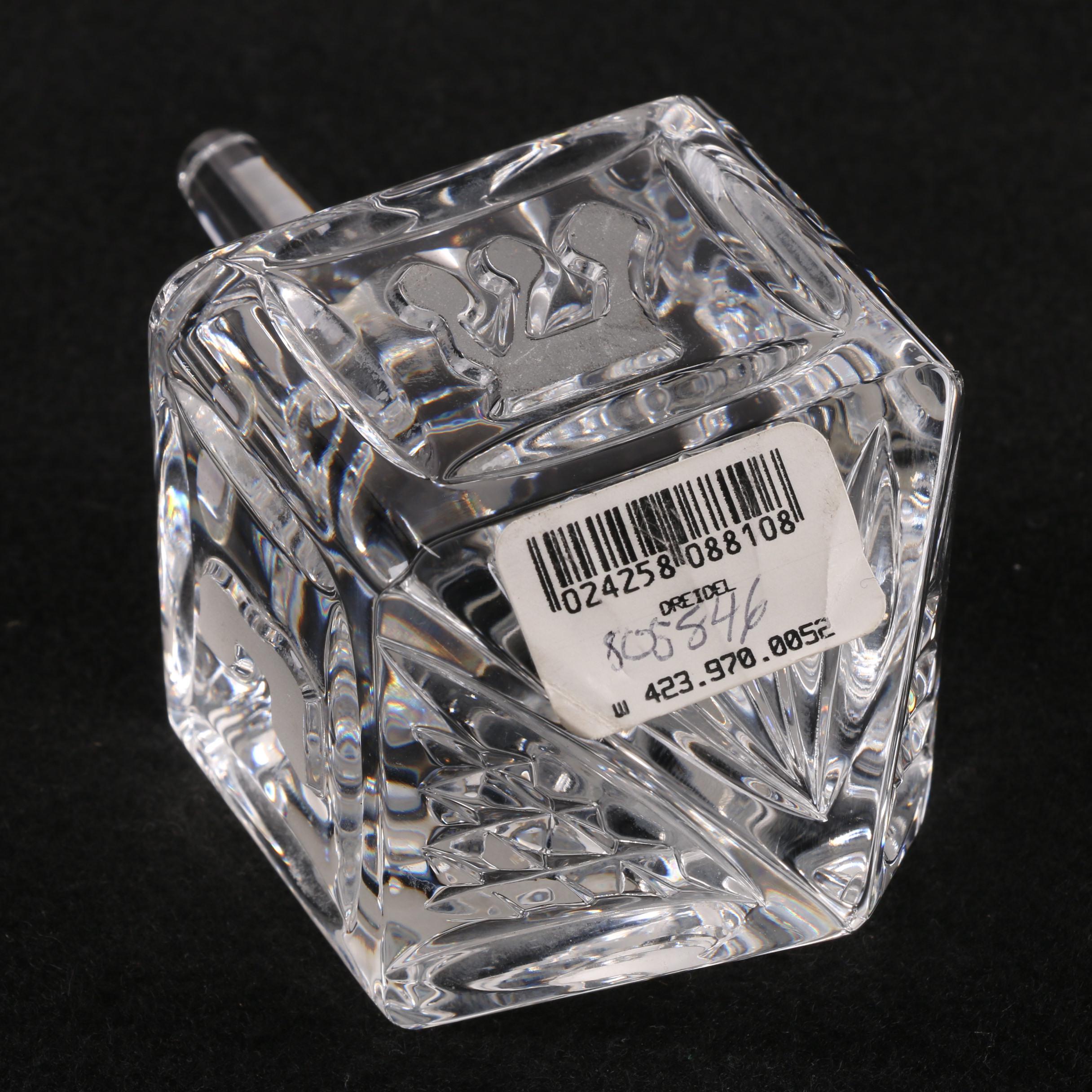 Waterford Crystal Dreidel and Christmas Tree with Baccarat Crystal Snowman