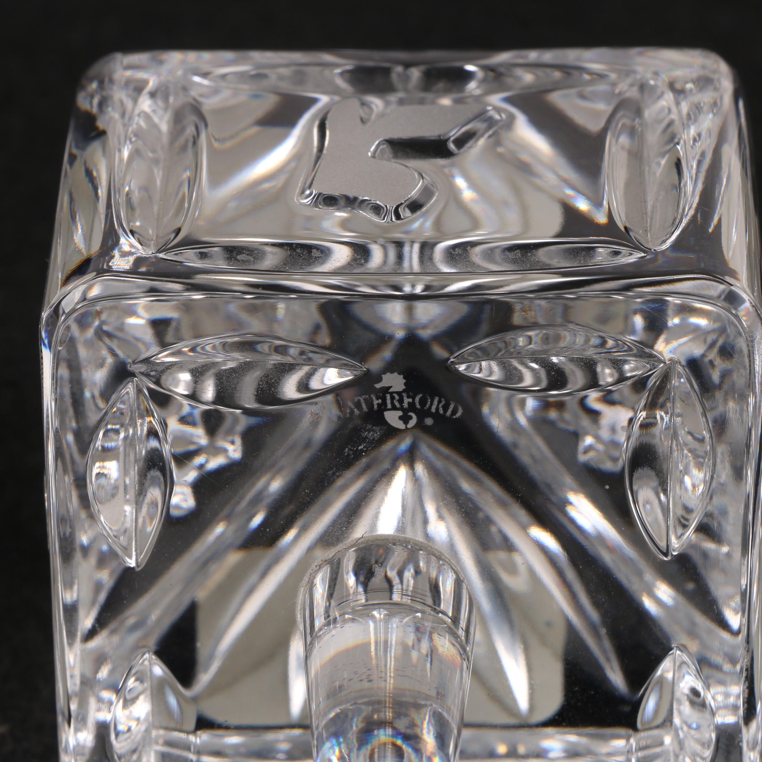 Waterford Crystal Dreidel and Christmas Tree with Baccarat Crystal Snowman