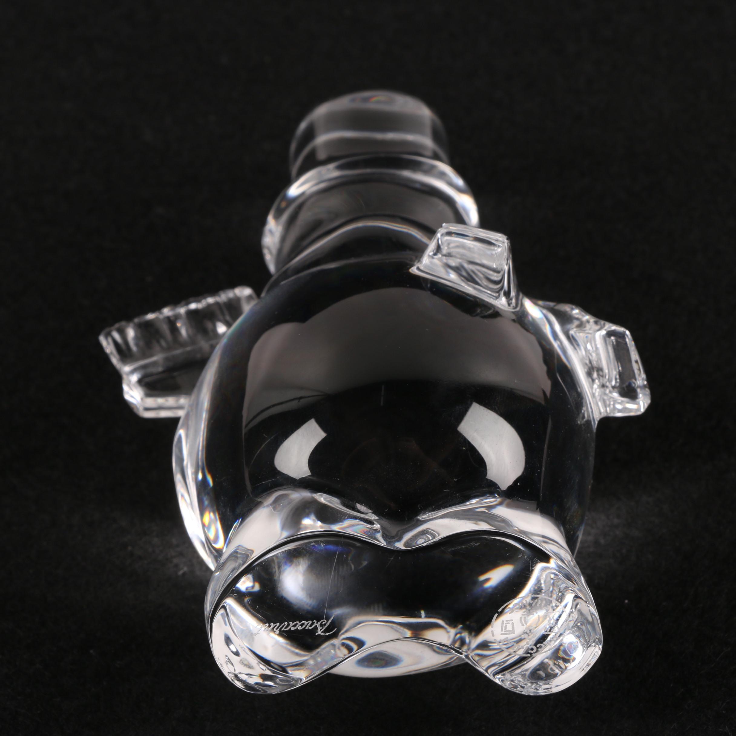 Waterford Crystal Dreidel and Christmas Tree with Baccarat Crystal Snowman