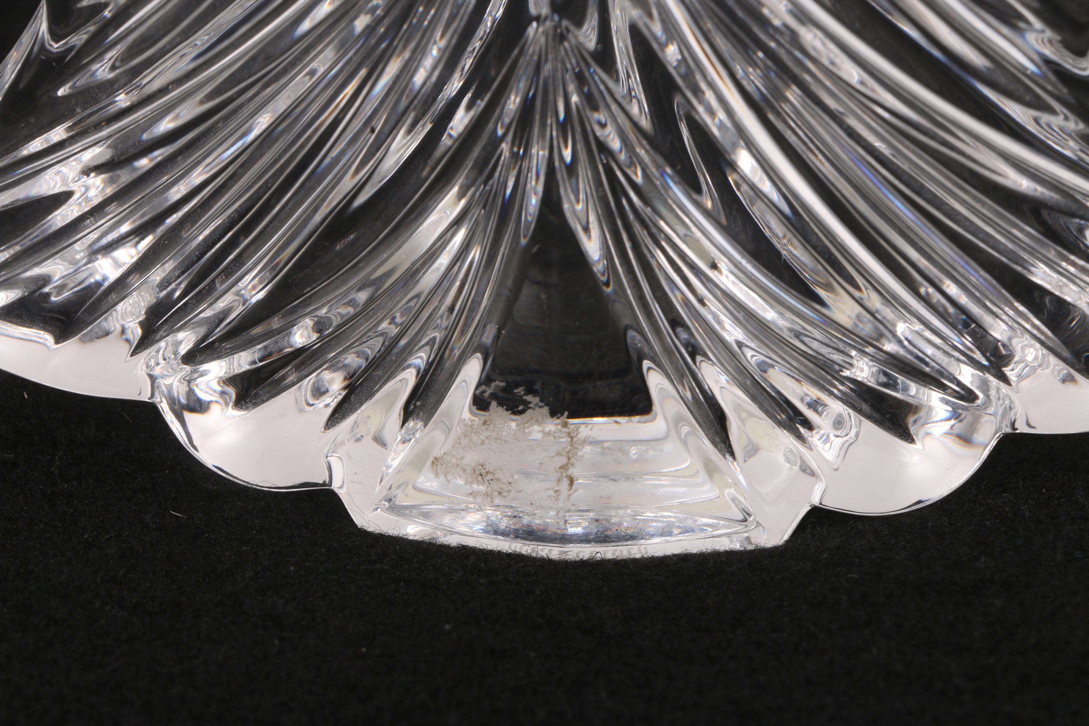 Waterford Crystal Dreidel and Christmas Tree with Baccarat Crystal Snowman