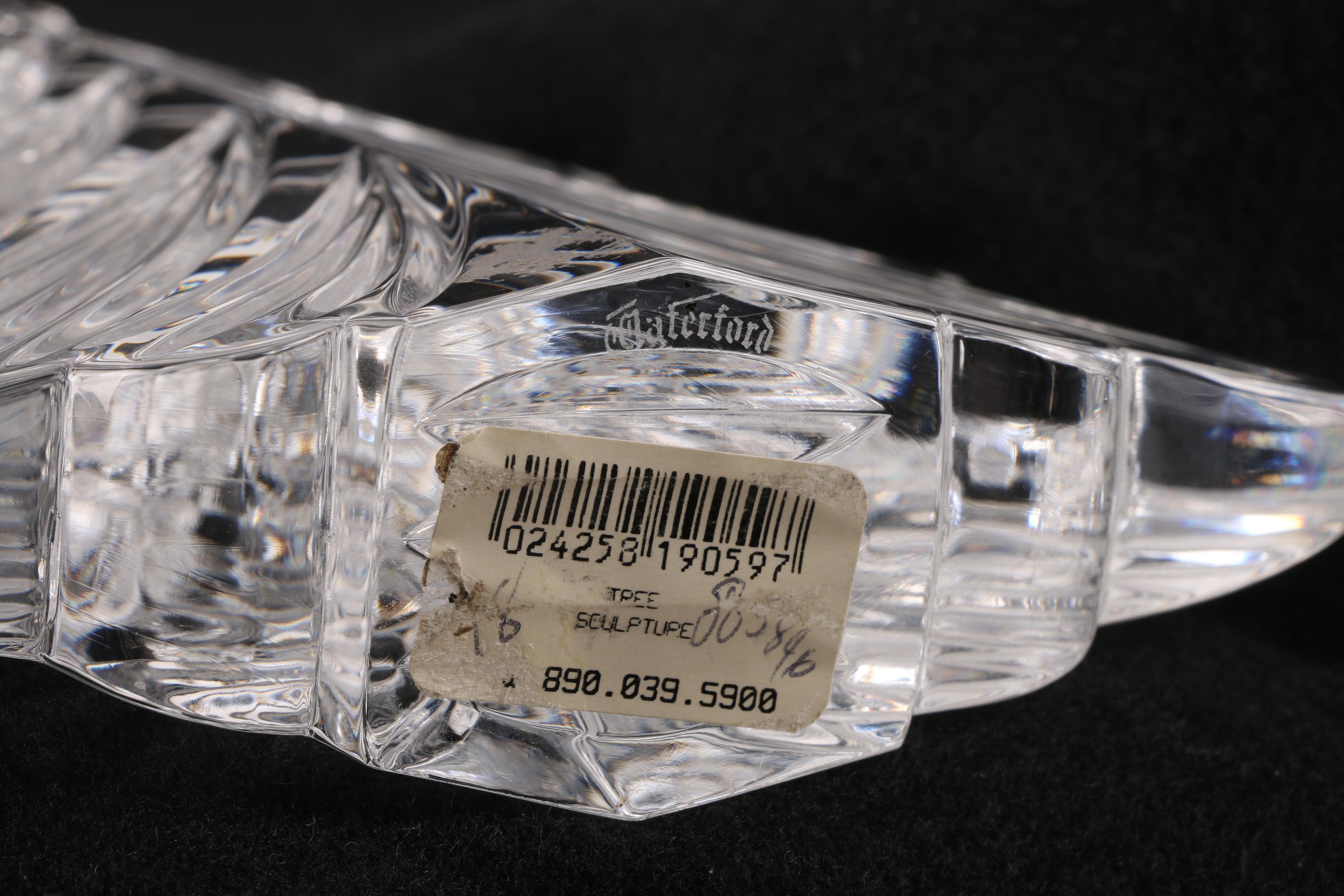 Waterford Crystal Dreidel and Christmas Tree with Baccarat Crystal Snowman