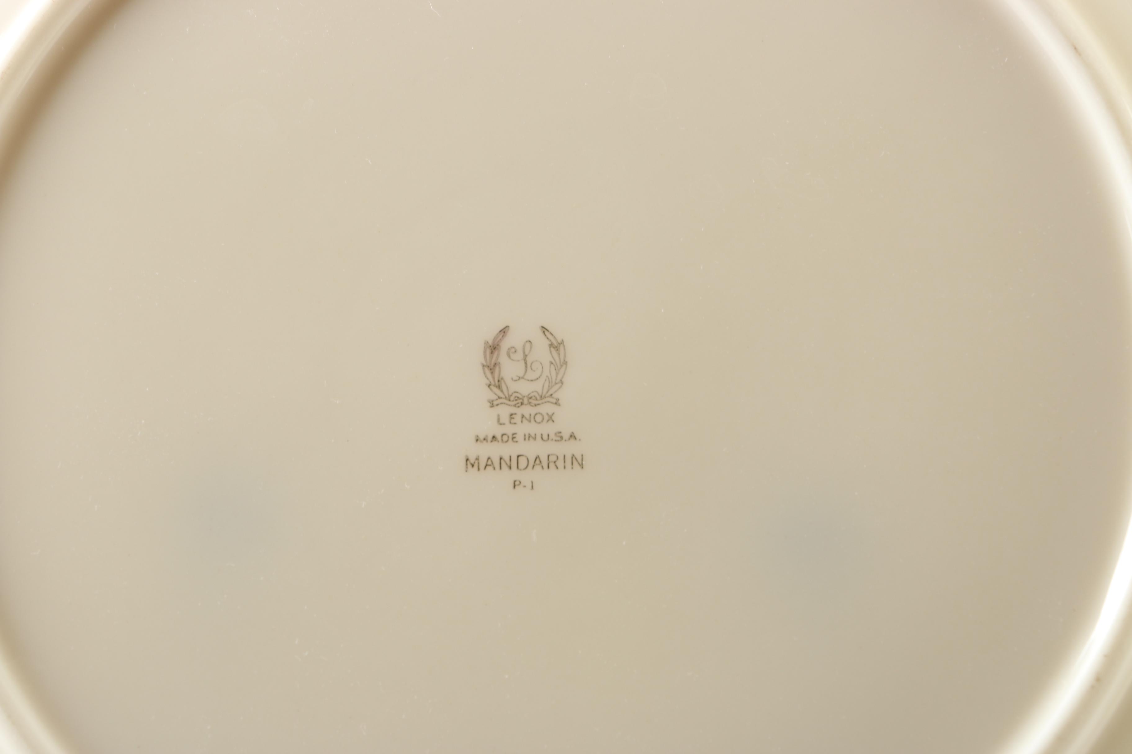 Vintage Lenox "Mandarin" Bone China Plates