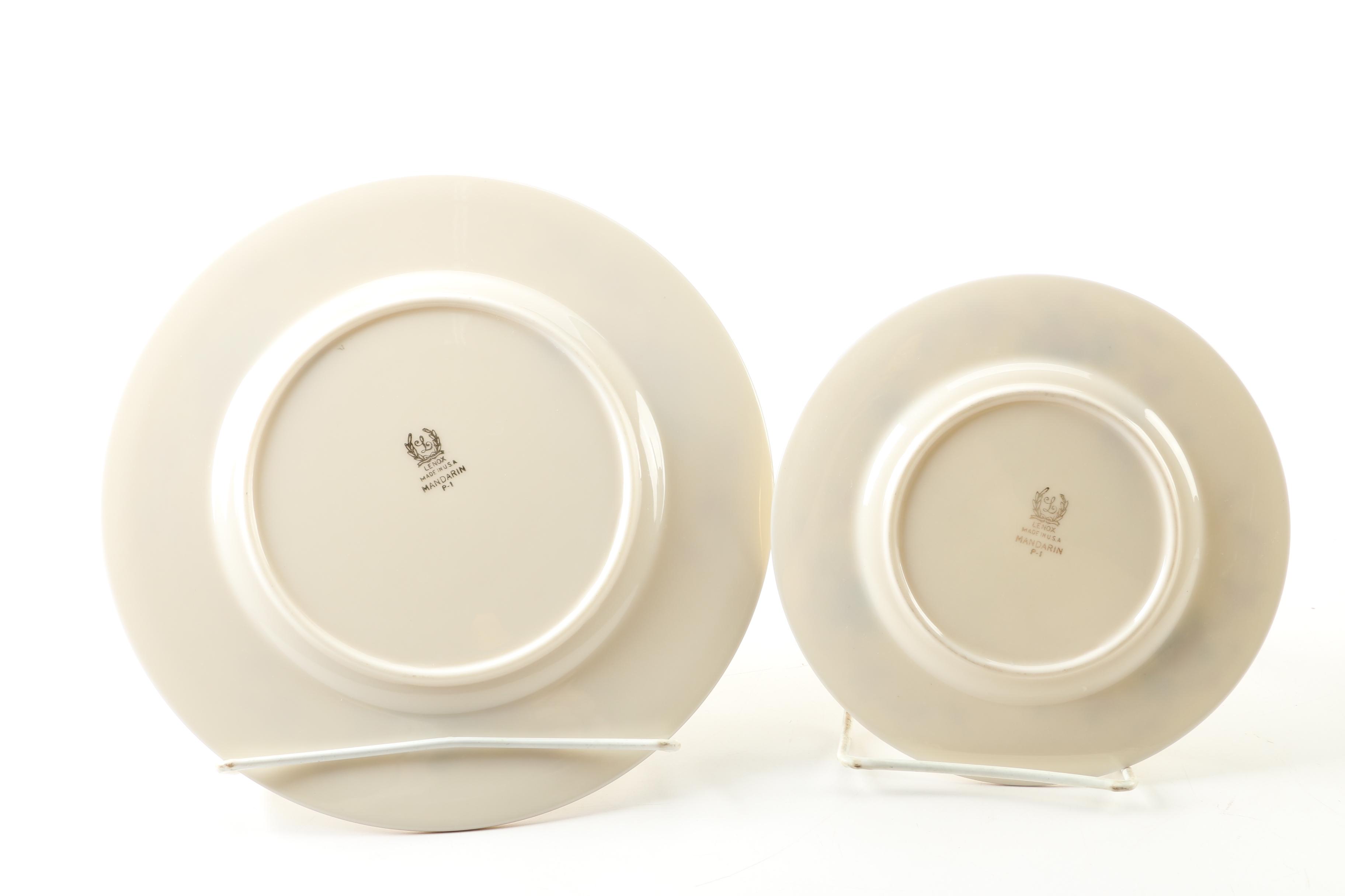 Vintage Lenox "Mandarin" Bone China Plates