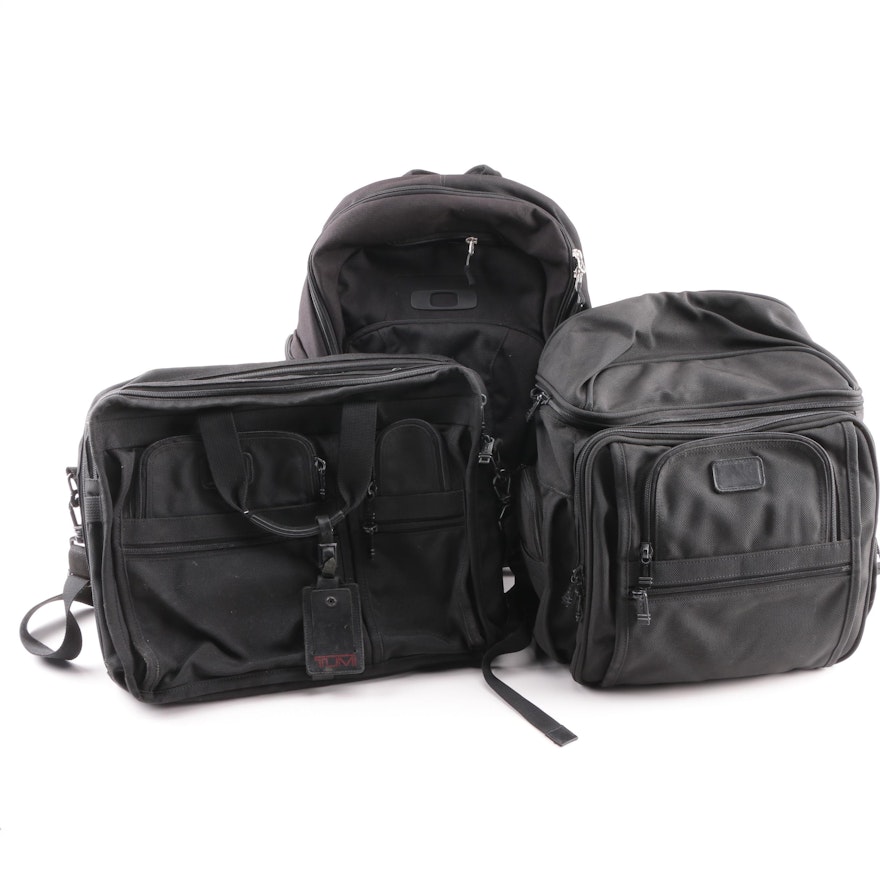Tumi Backpack and Messenger Bag with Oakley Factory Pilot Backpack