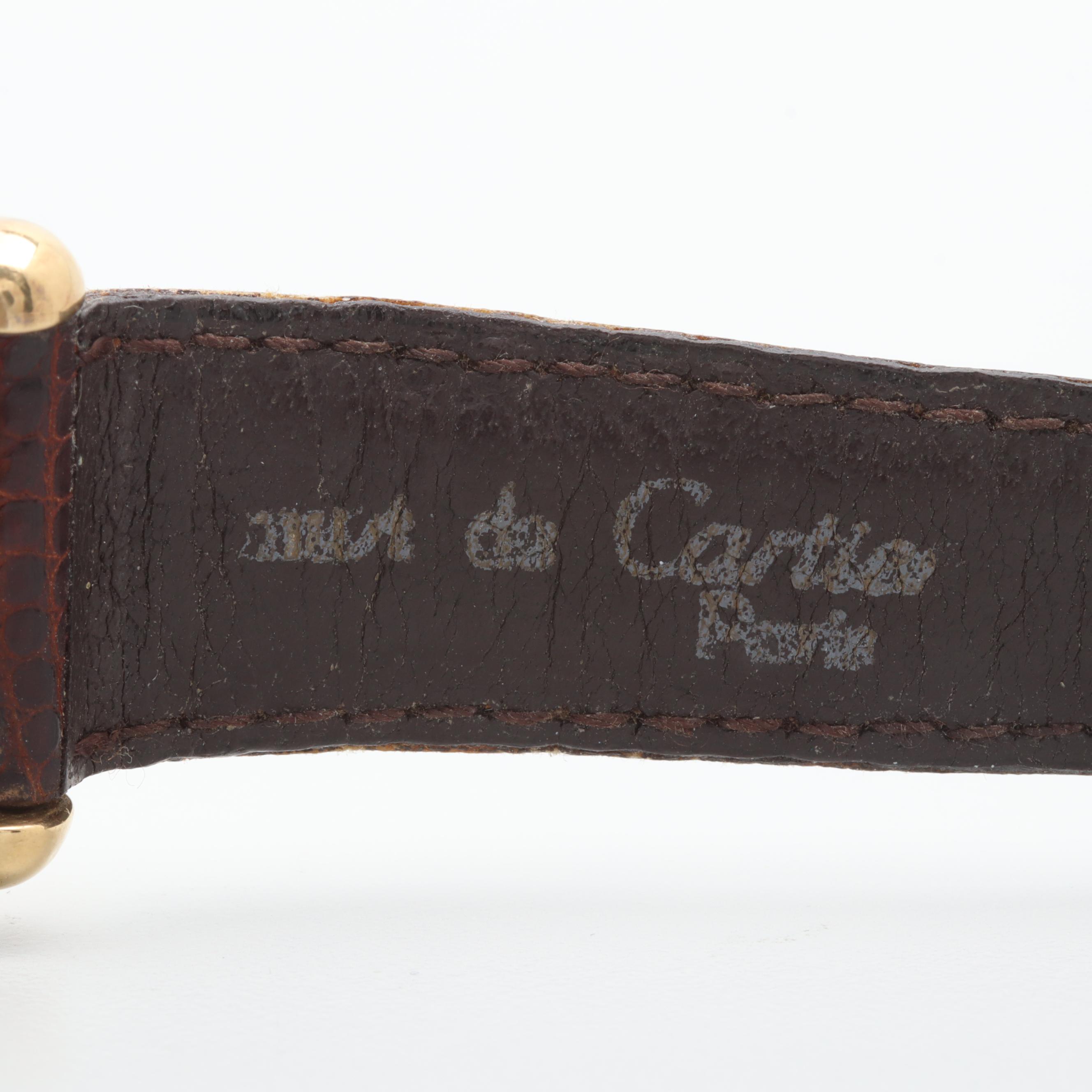 Must De Cartier Gold Plated Sterling Silver Tank Watch