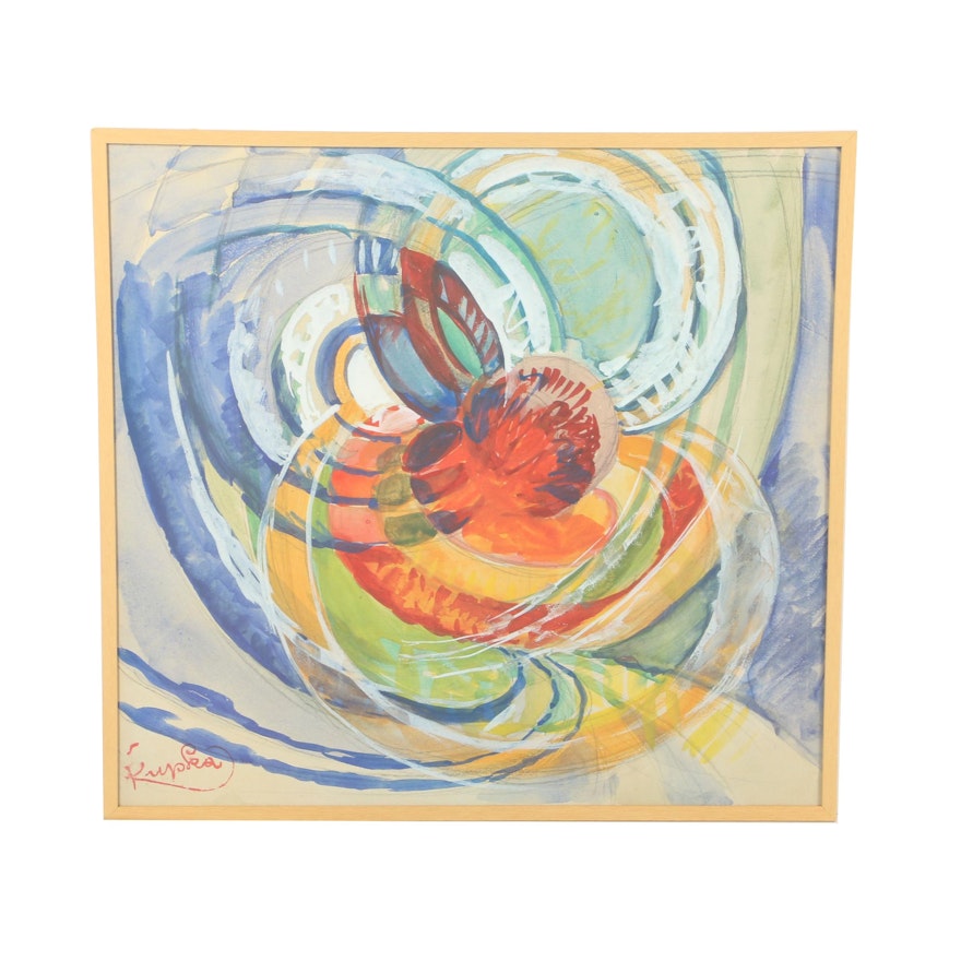 Giclée after Frantisek Kupka "Study for Around a Point"