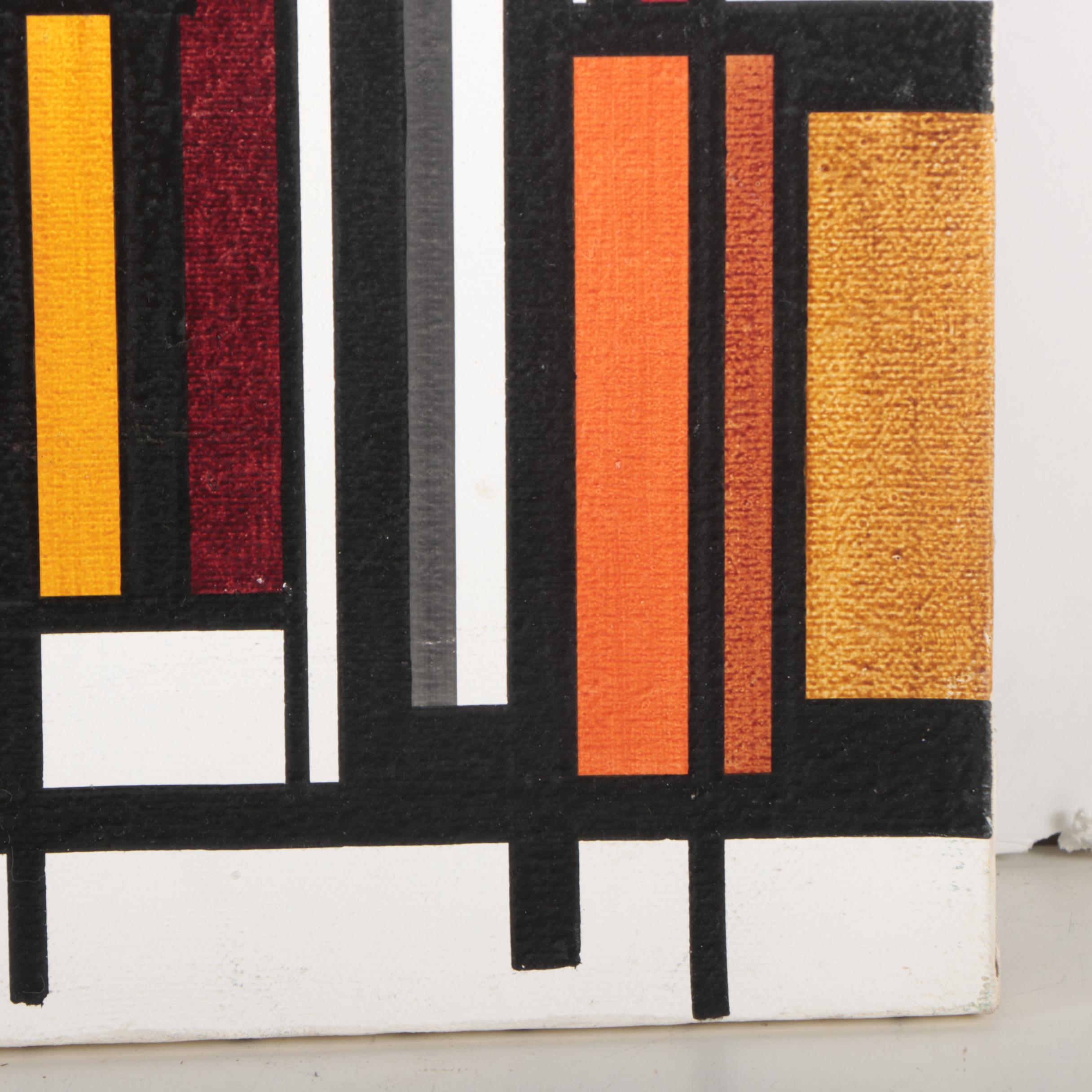 Hansen Abstract Cityscape Oil Painting