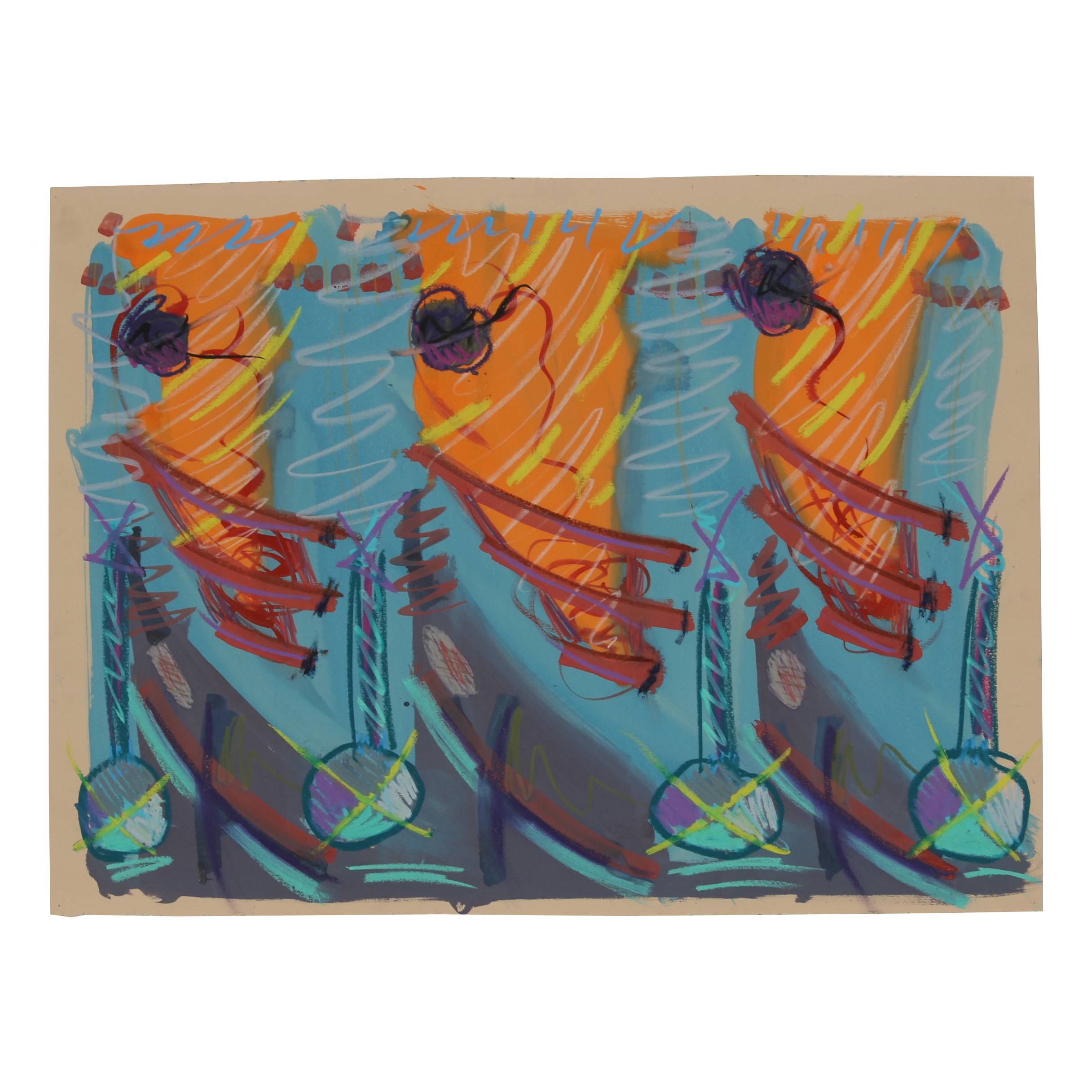 Merle Rosen Mixed Media Painting