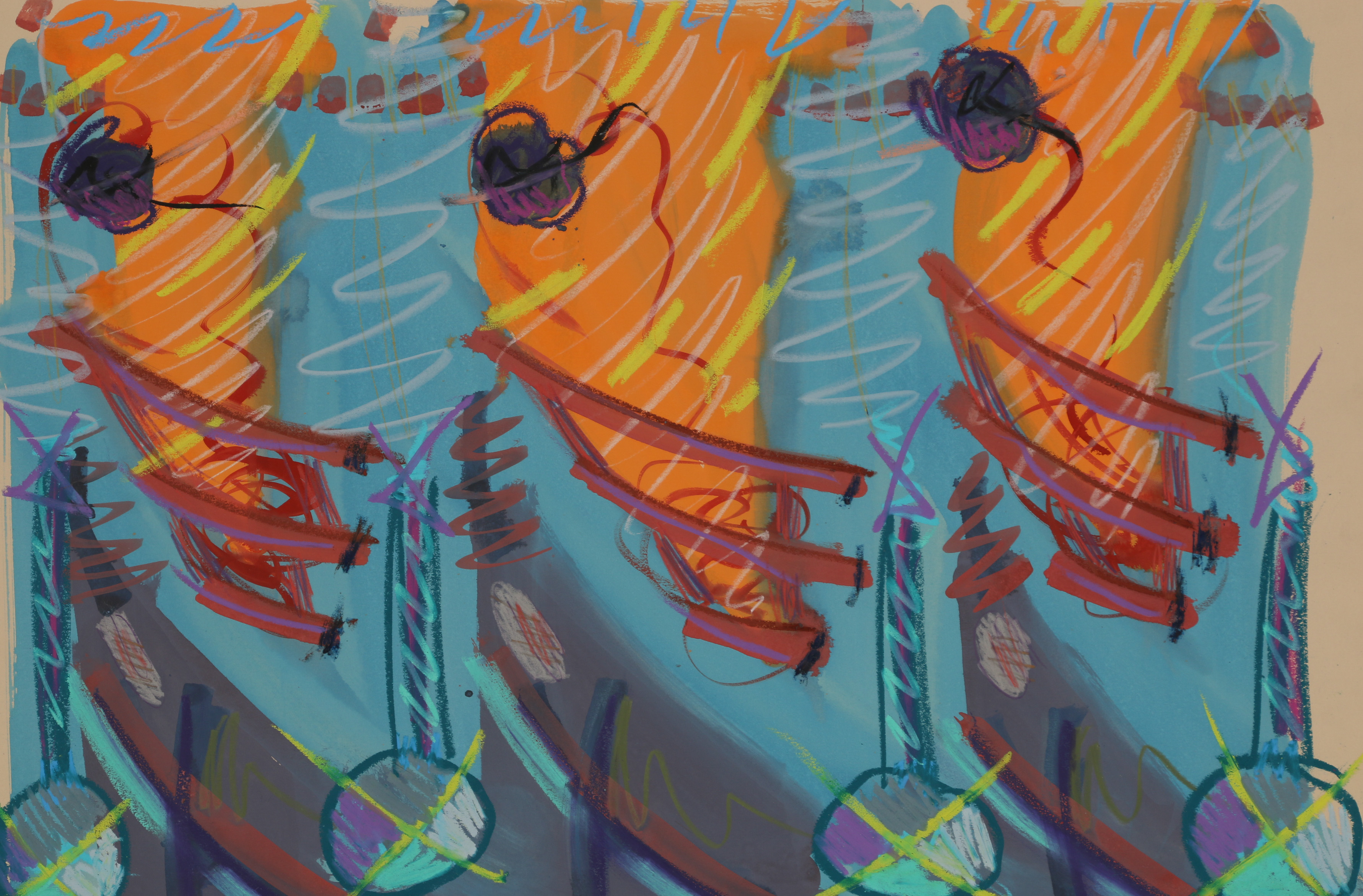 Merle Rosen Mixed Media Painting