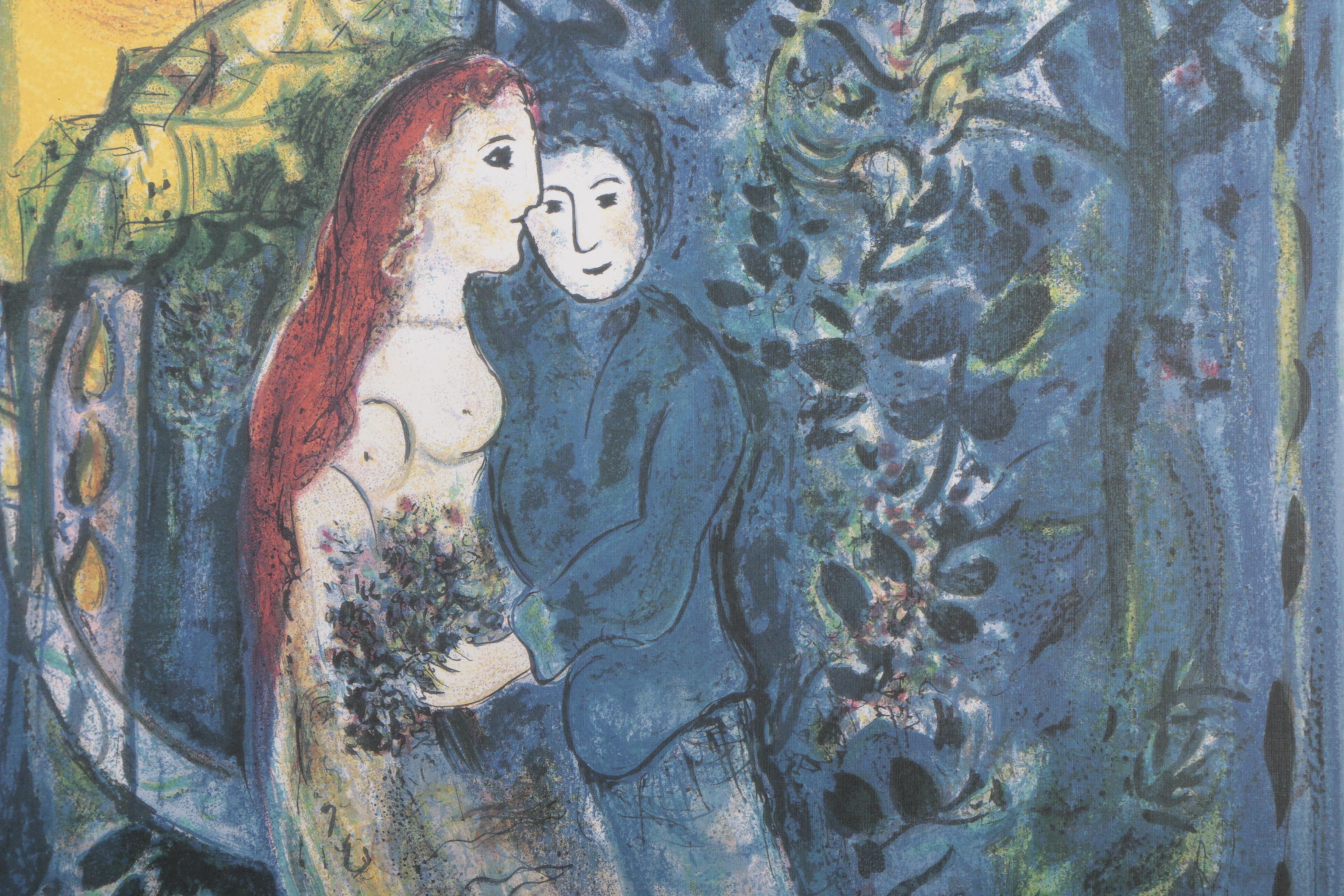 Offset Lithograph After Marc Chagall "The Wedding"