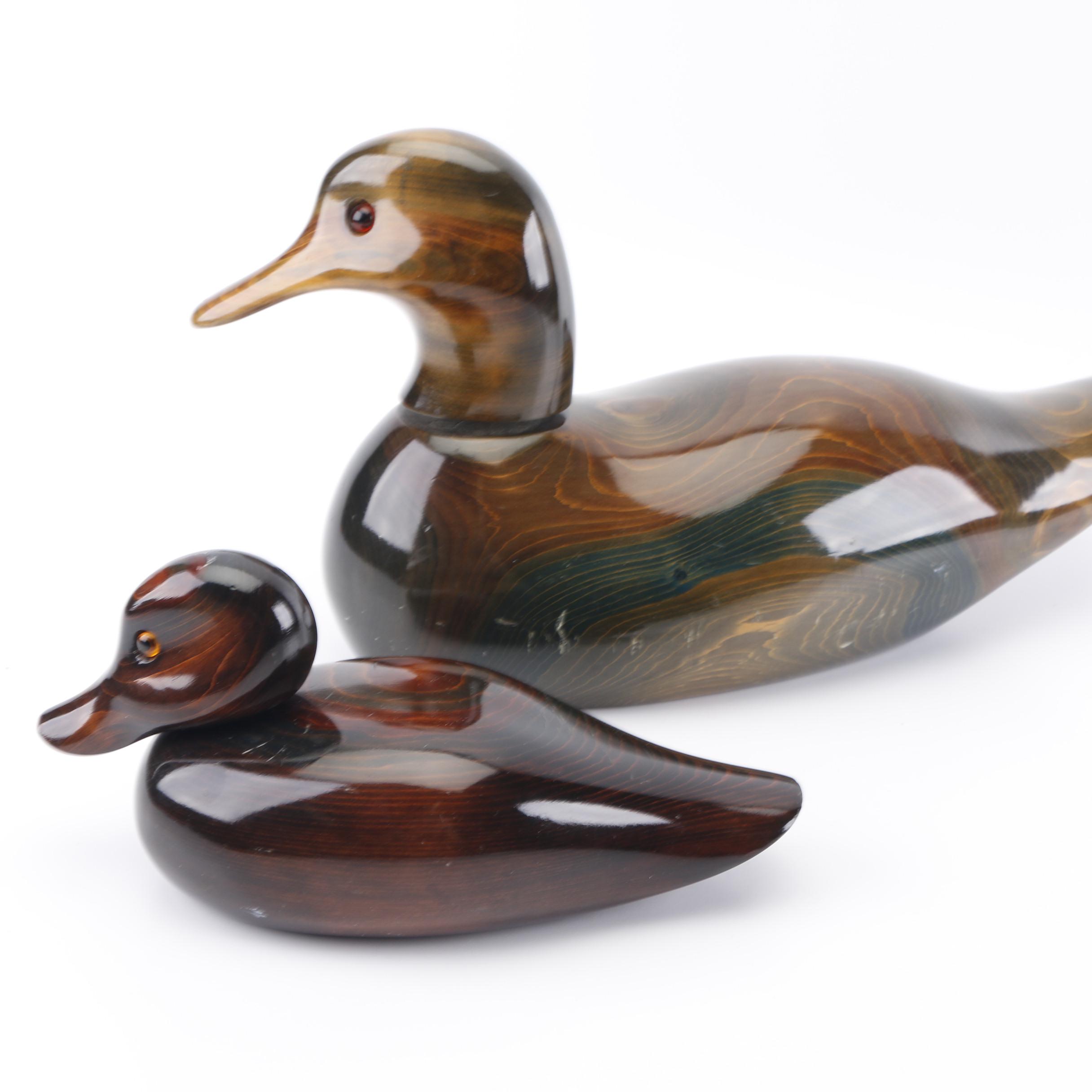 Bundy & Company Hand Crafted Wooden Duck Decoys