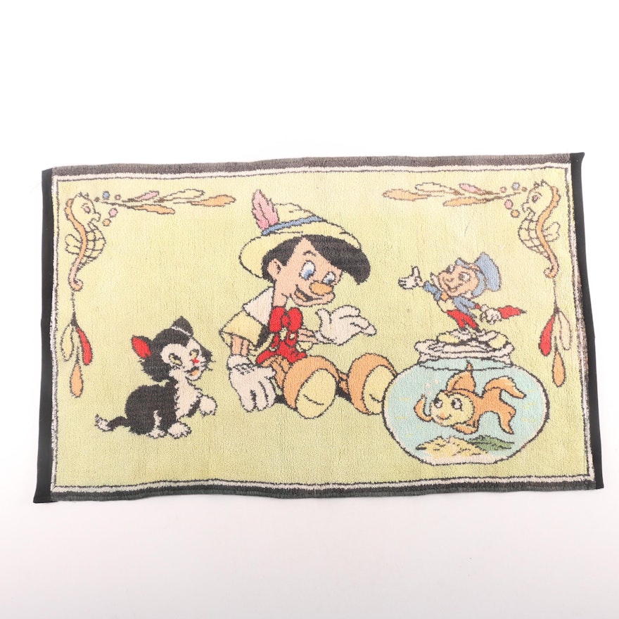 Power-Loomed "Pinocchio" Pictorial Accent Rug