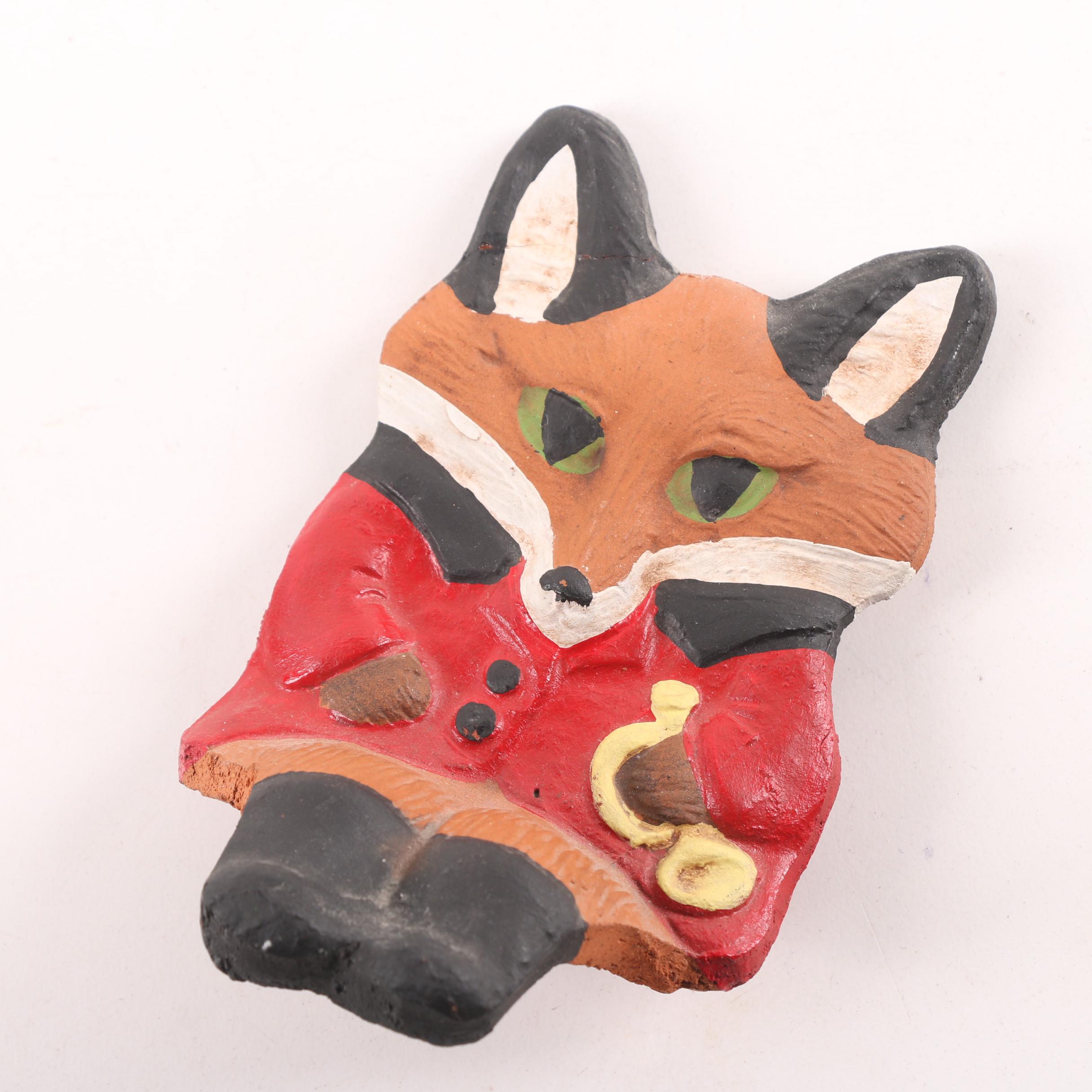 Beswick "Siamese Kittens" Figurine and Hunting Themed Fox Shelf Sitter