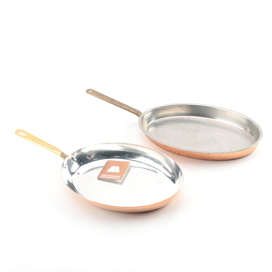 European Copper Fish Pans featuring Mauviel