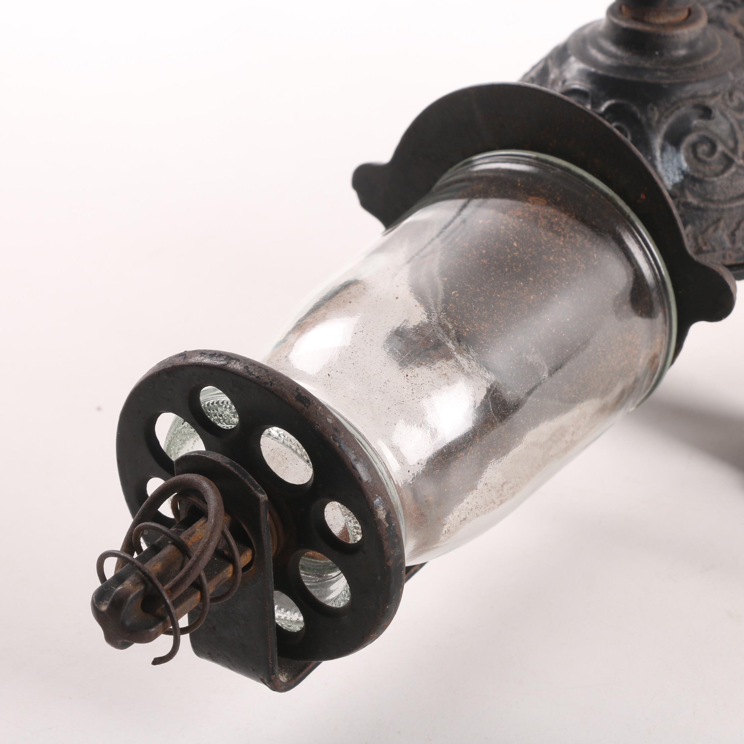 Vintage Arcade Cast Iron Wall Mount Coffee Grinder