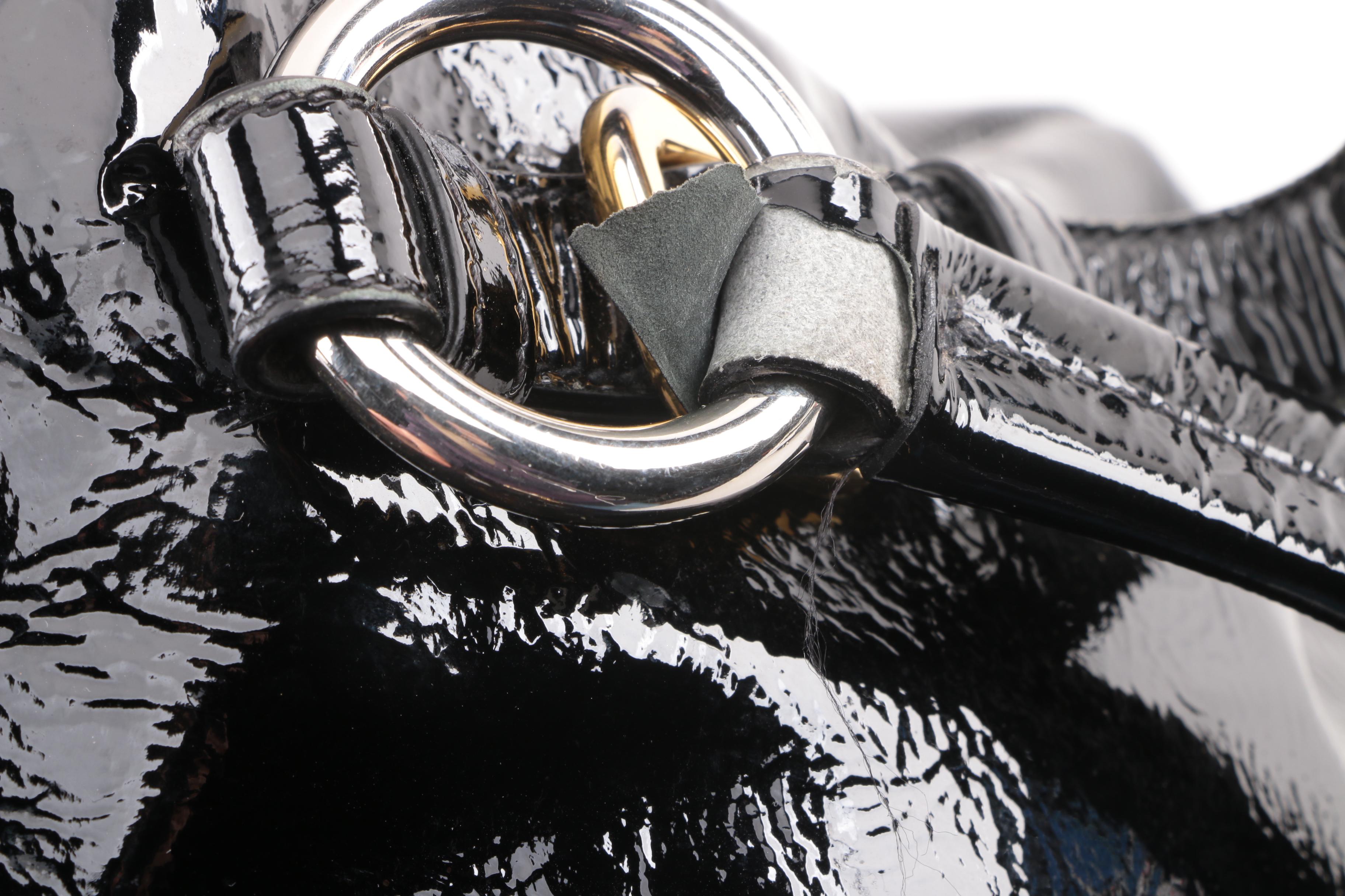 Prada Black Patent Leather Satchel