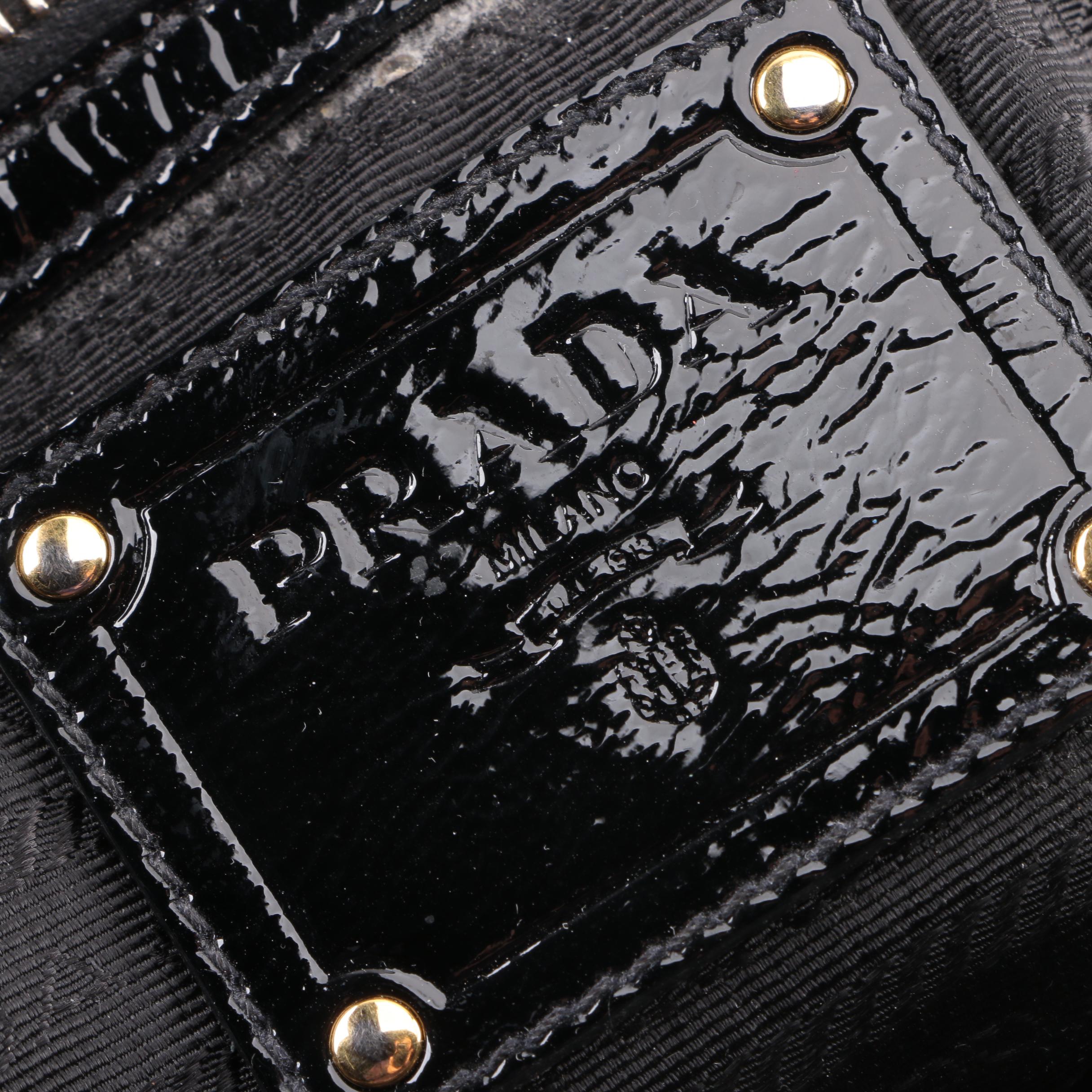 Prada Black Patent Leather Satchel