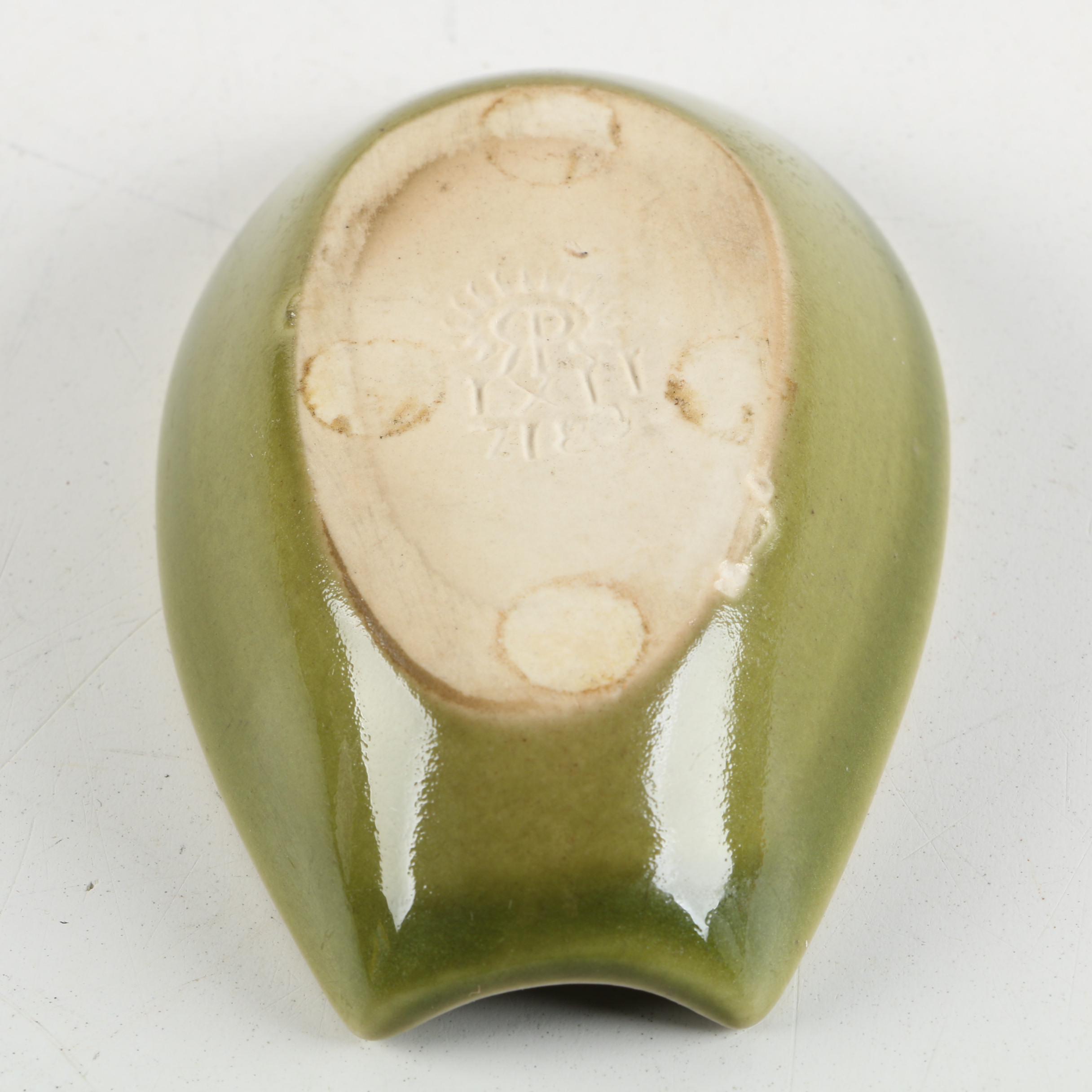 1914 Rookwood Pottery "Dogwood Blossom" Pin Tray and 1962 Spoon Rest