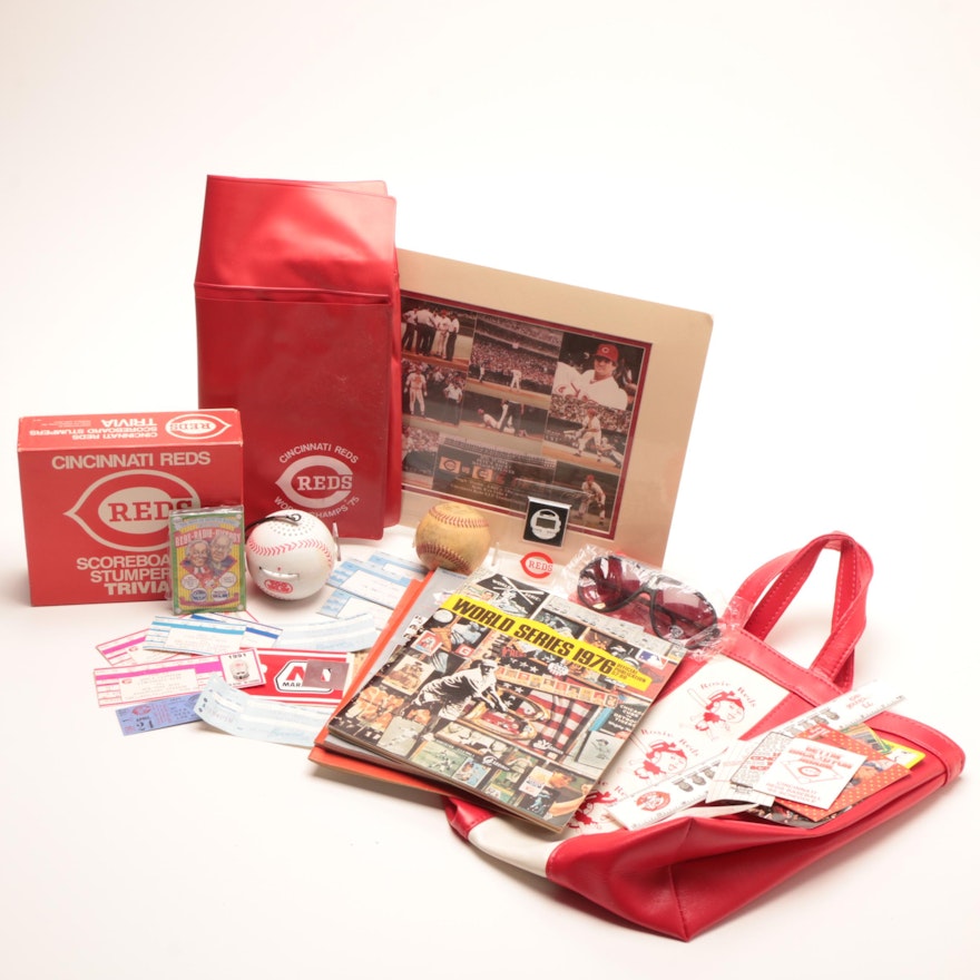 1970s-2000s Cincinnati Reds and Bengals Memorabilia and Collectibles