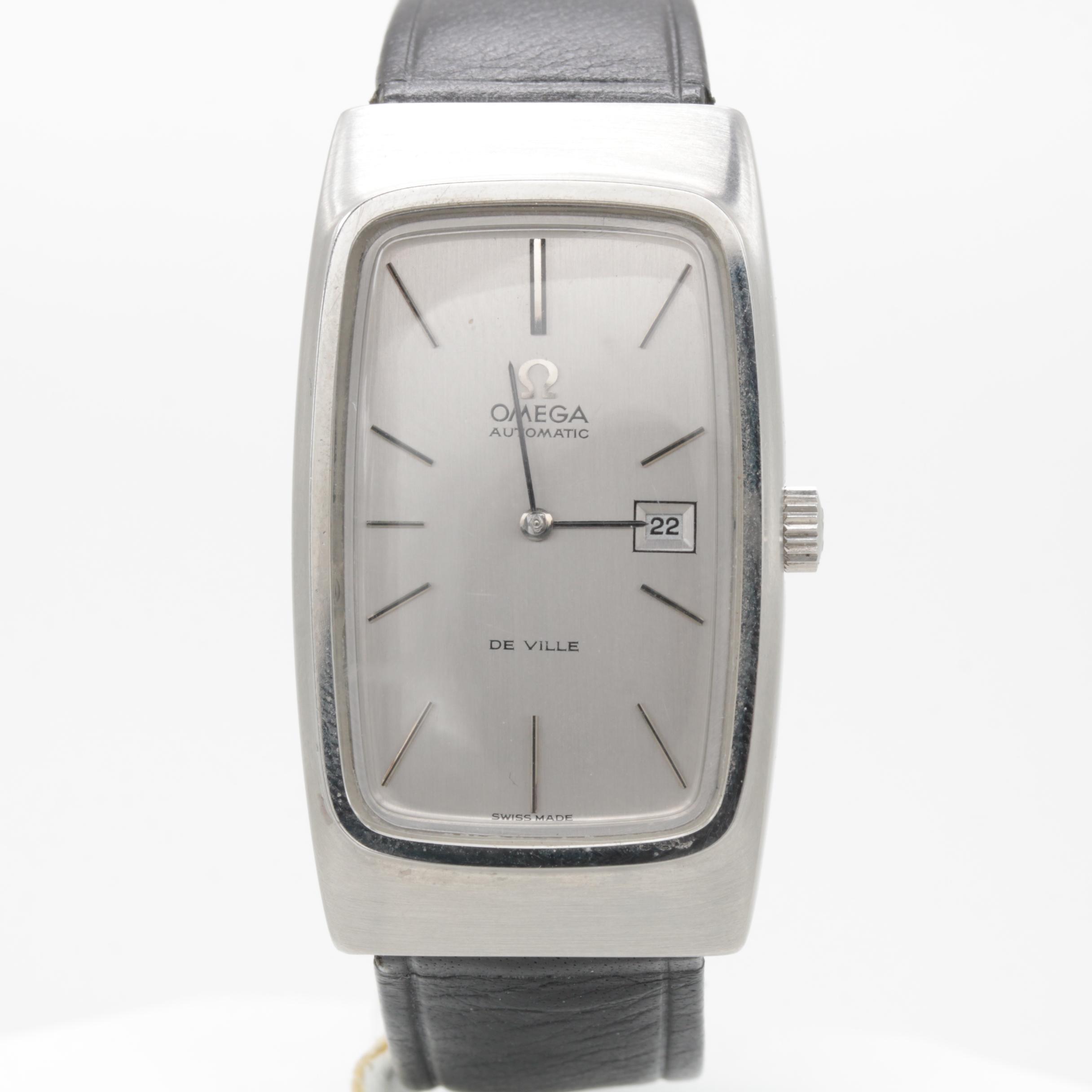 Vintage Omega "Deville" Stainless Steel Automatic Watch