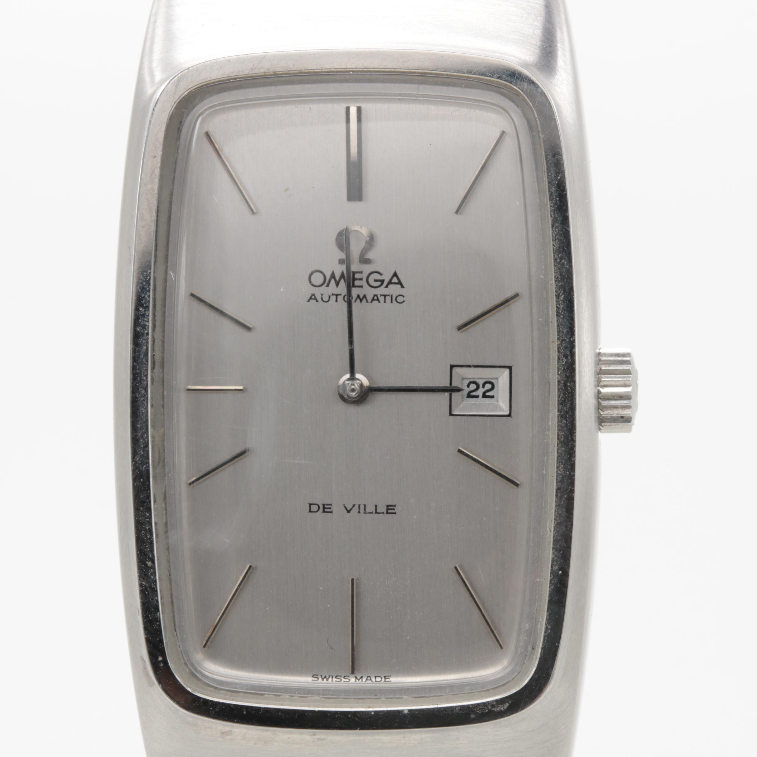 Vintage Omega "Deville" Stainless Steel Automatic Watch