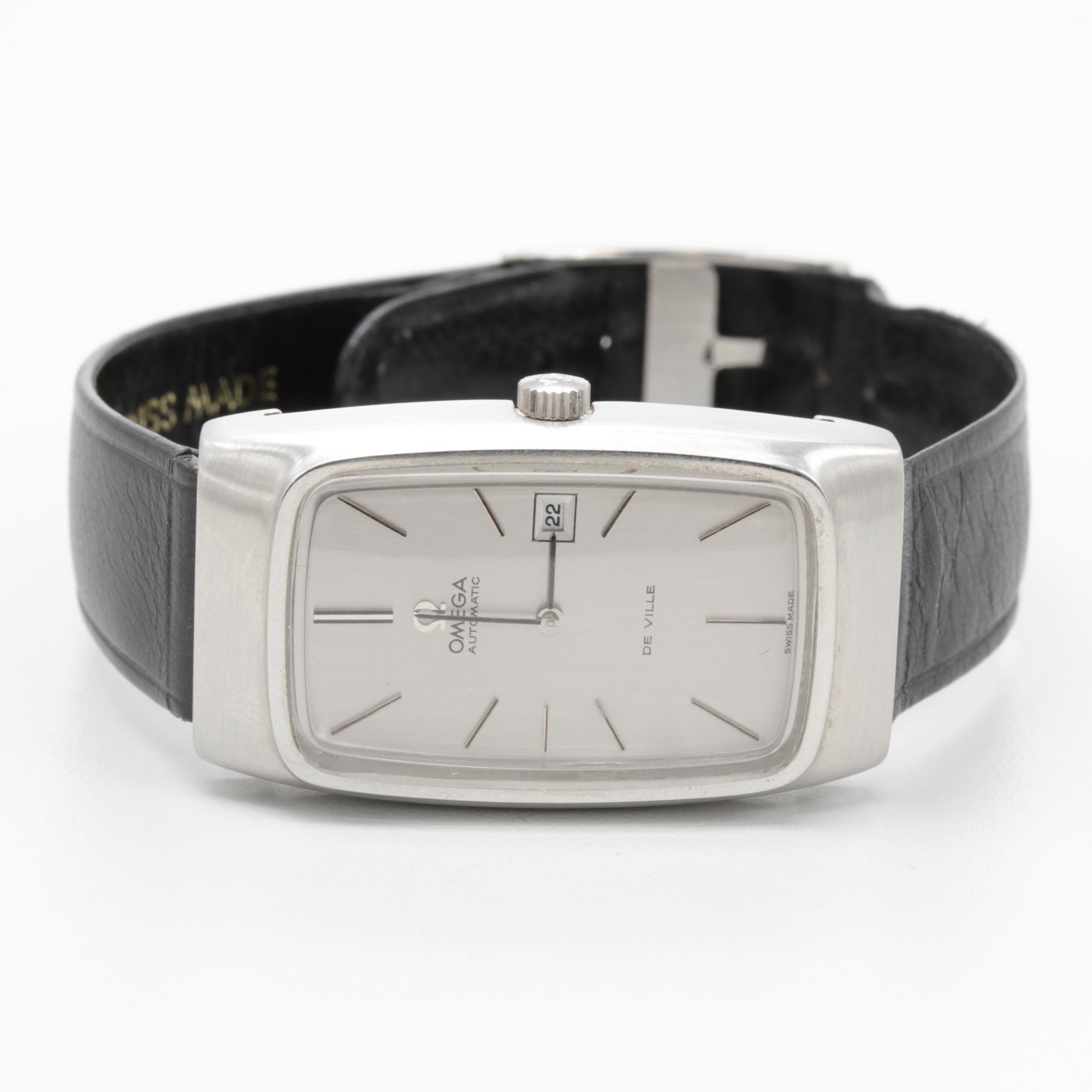 Vintage Omega "Deville" Stainless Steel Automatic Watch